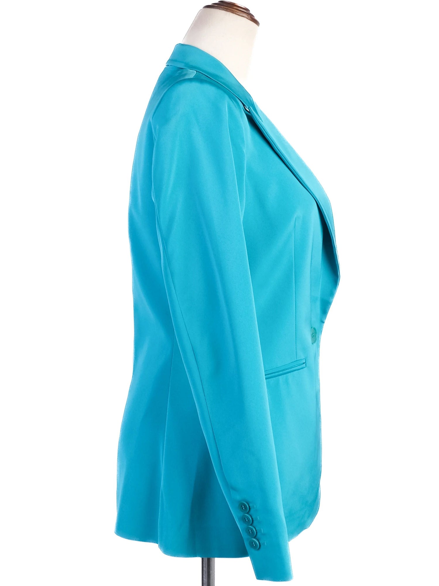 Excellent Etro Blue Nylon Blazer Size S - Stylish Women&