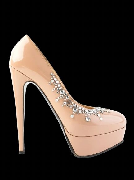 EXCELLENT Nando Muzi Pink Leather High-Heeled Shoes Size 36