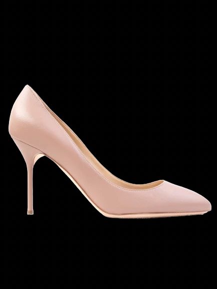 NEW Sergio Rossi Pink Leather High-Heeled Pumps Size N/A
