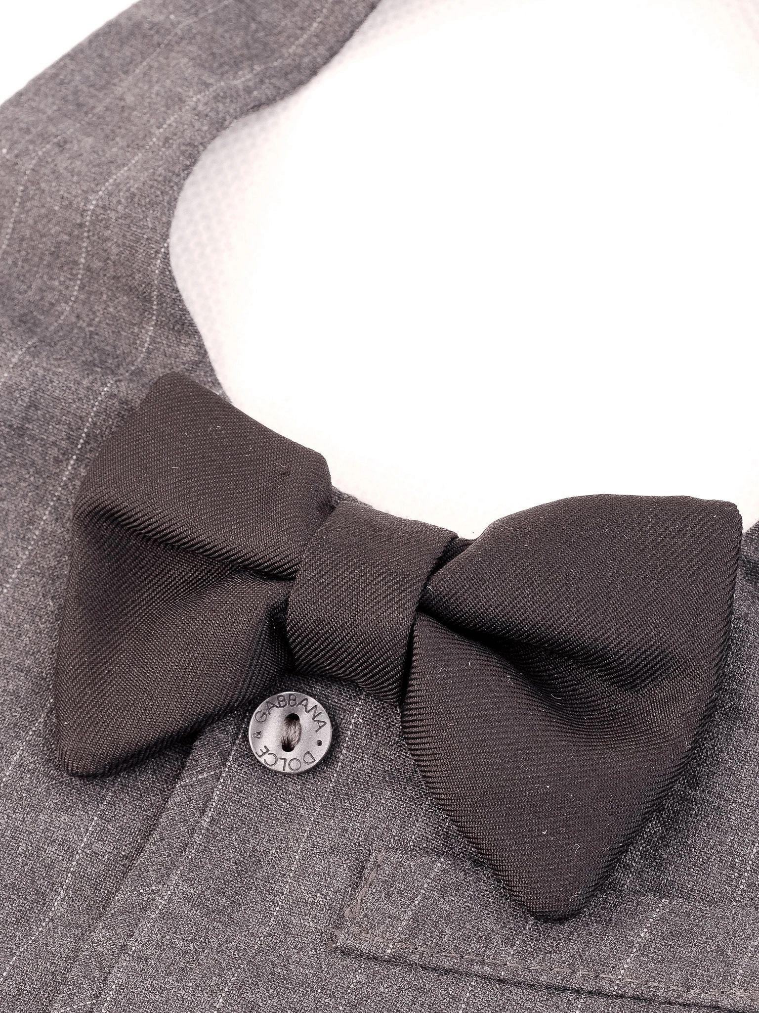 Perfect Dolce Gabbana Baby Bibs Gray Cotton Size 6 months