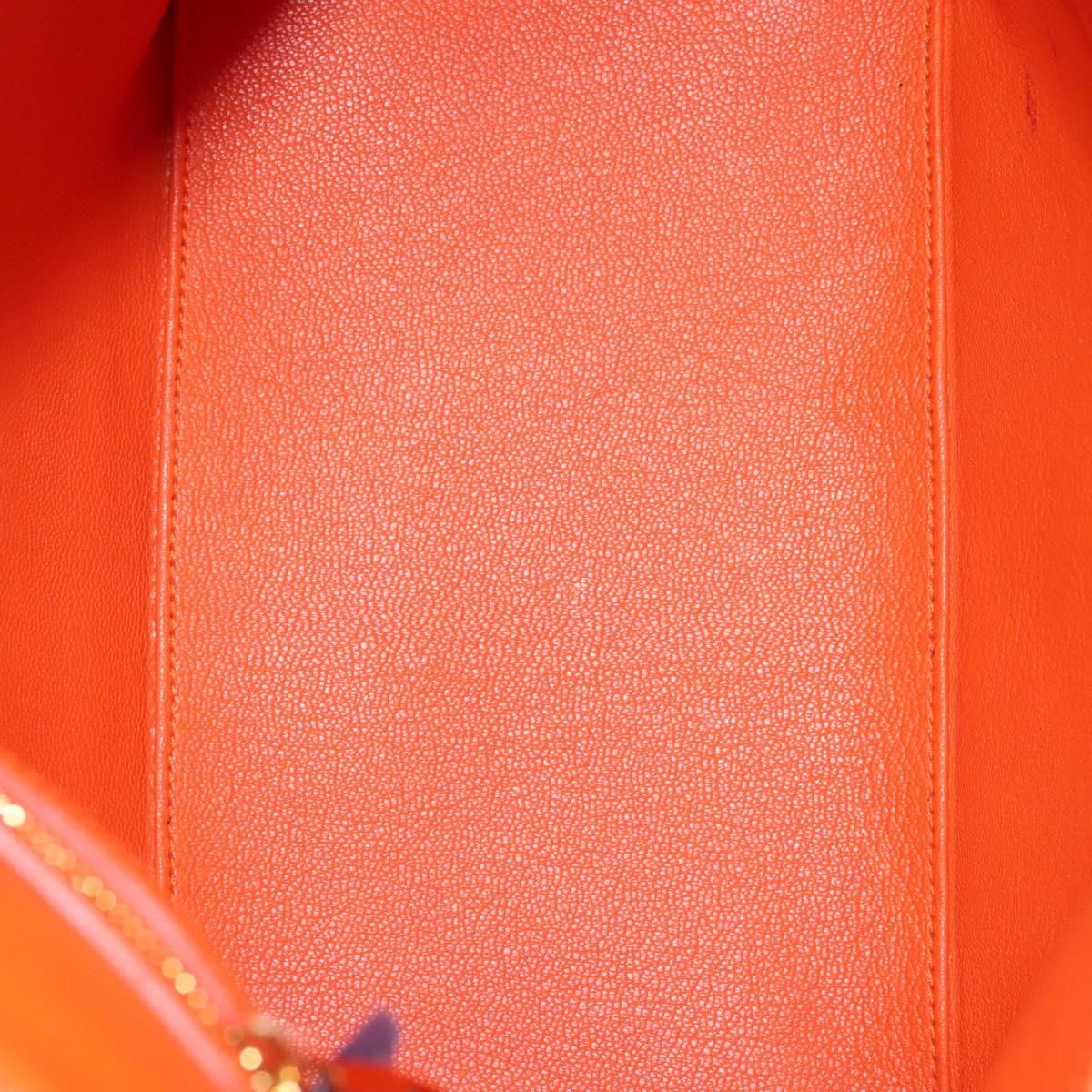 Louis Vuitton Suhari Lockit Pm Hand Bag Taurillon Leather Orange Lv Auth