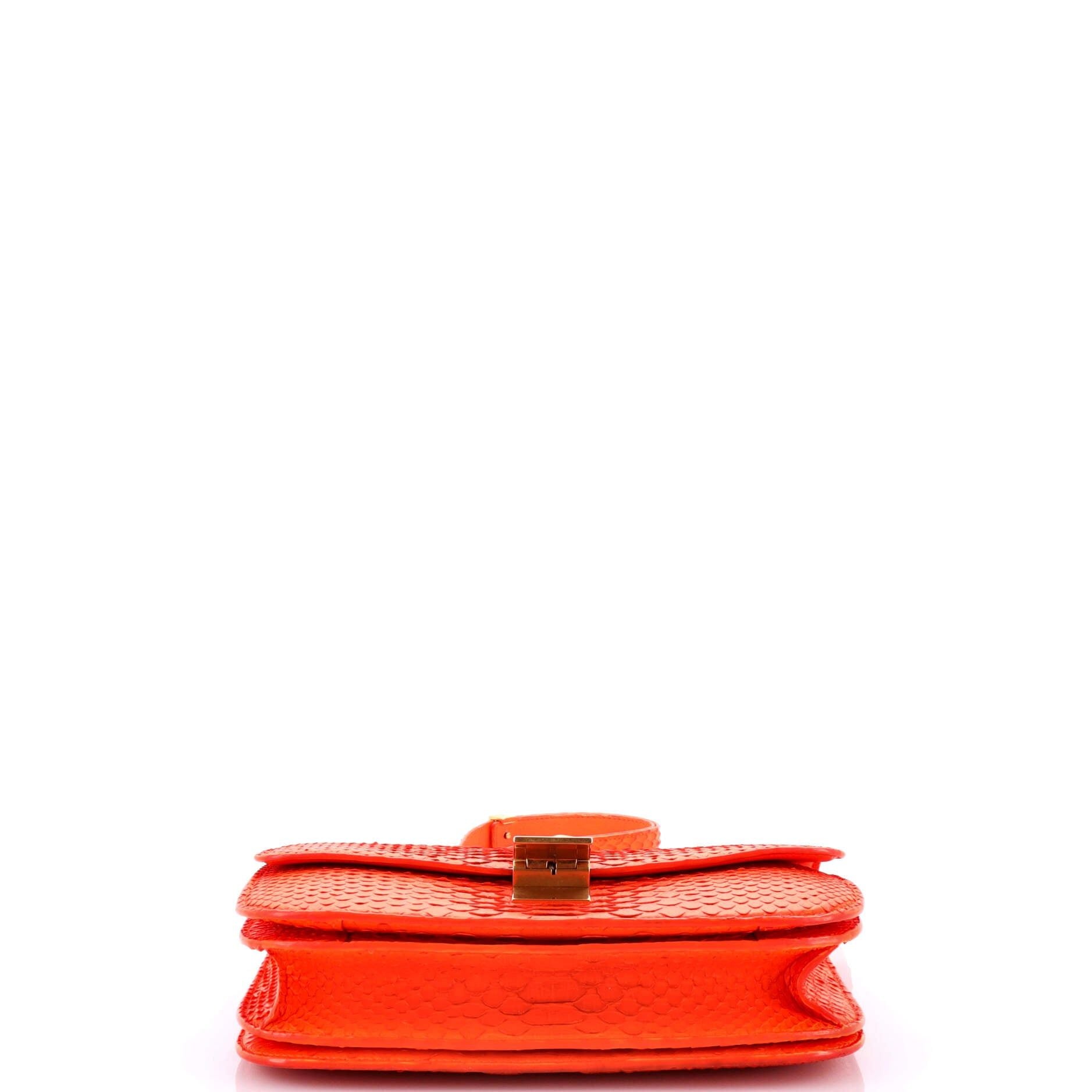 Celine Classic Box Bag Python Medium
