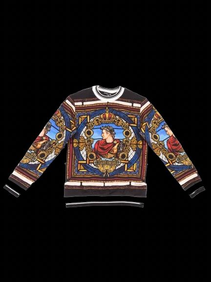 Excellent Dolce Gabbana Kids Sweatshirt Size 12 Baroque Design