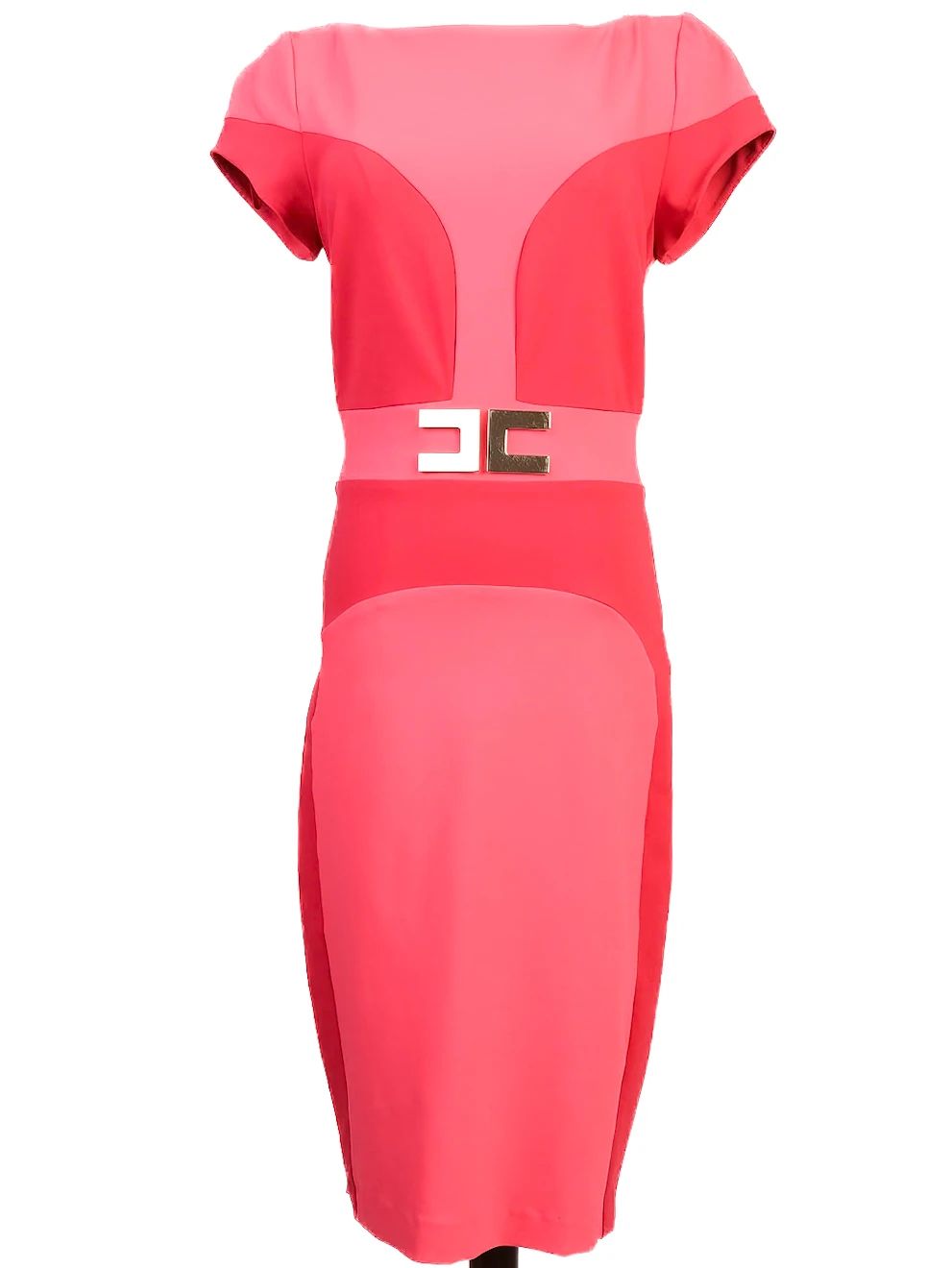 Excellent Elisabetta Franchi Pink Bodycon Dress Size S