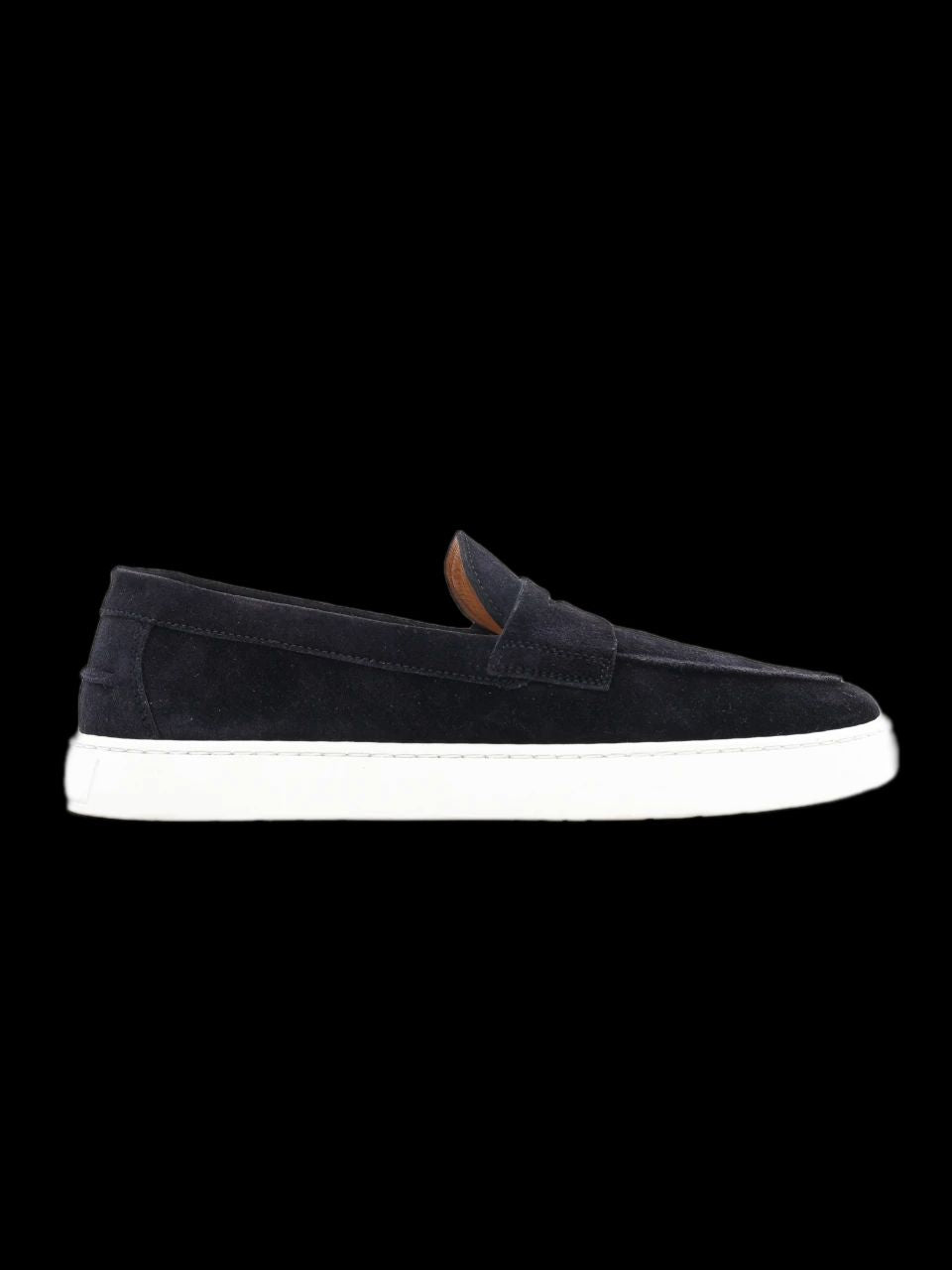 NEW Magnanni Blue Suede Leather Loafers Size 40 with Rubber Sole