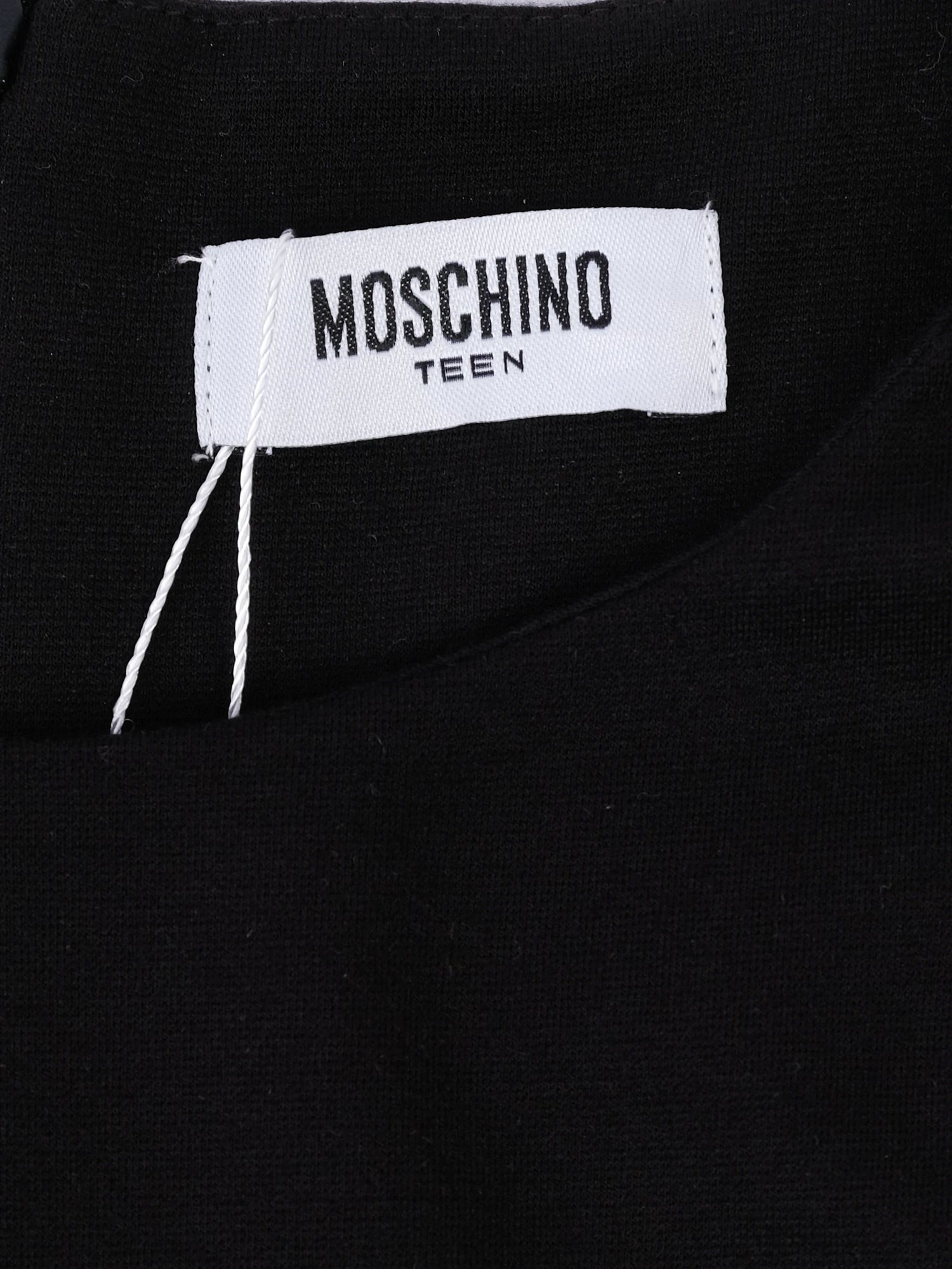 Excellent Moschino Black Dress for Kids Size 12 with Graphic Design