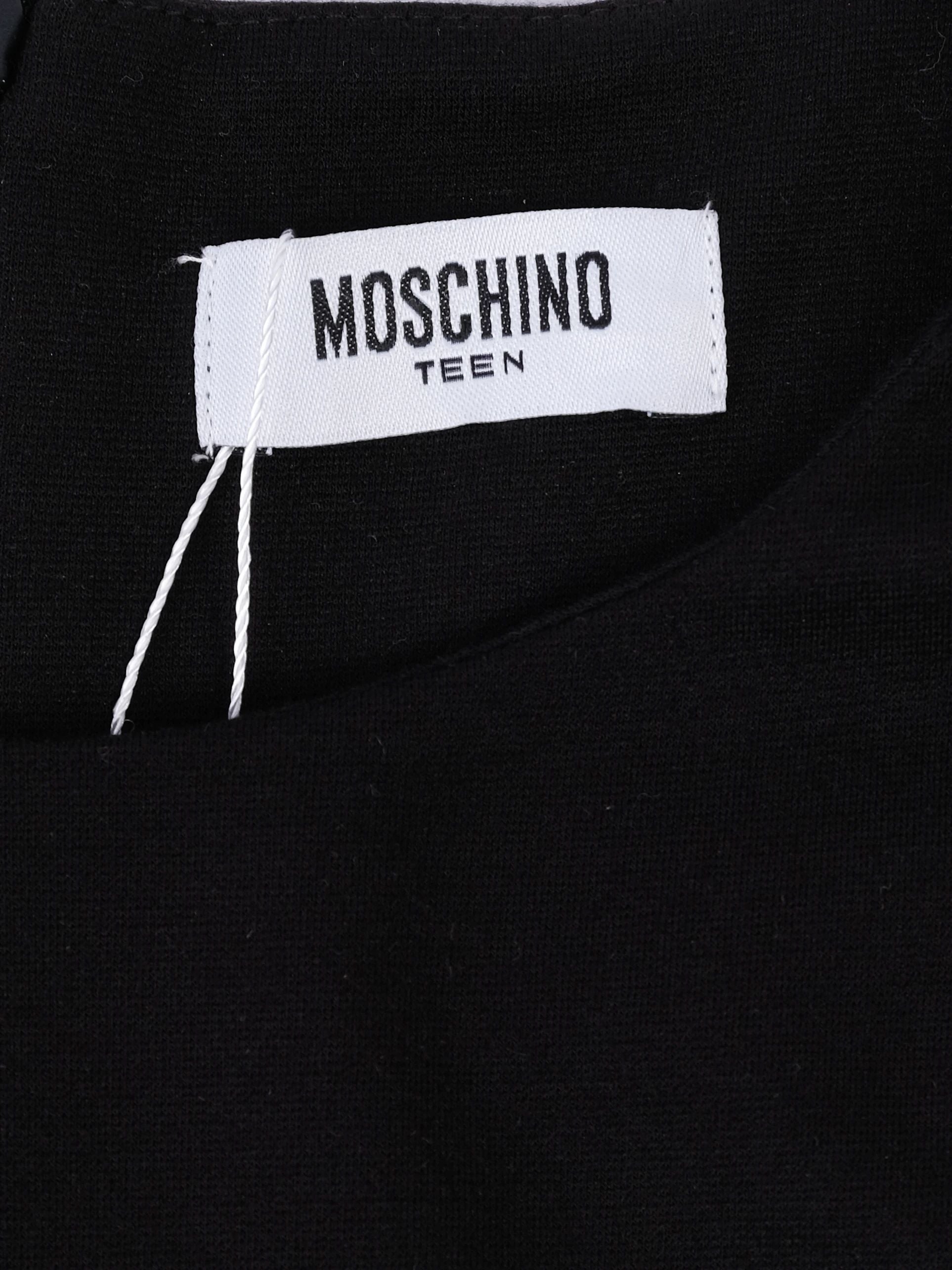 Excellent Moschino Black Dress for Kids Size 12 with Graphic Design