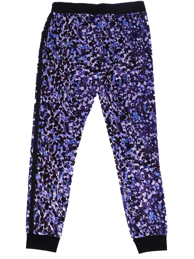 Excellent Roberto Cavalli Hooded Jacket Purple Black Size M