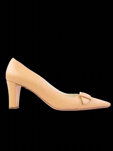 Excellent Bruno Magli Orange Leather High-Heeled Shoes Size 38