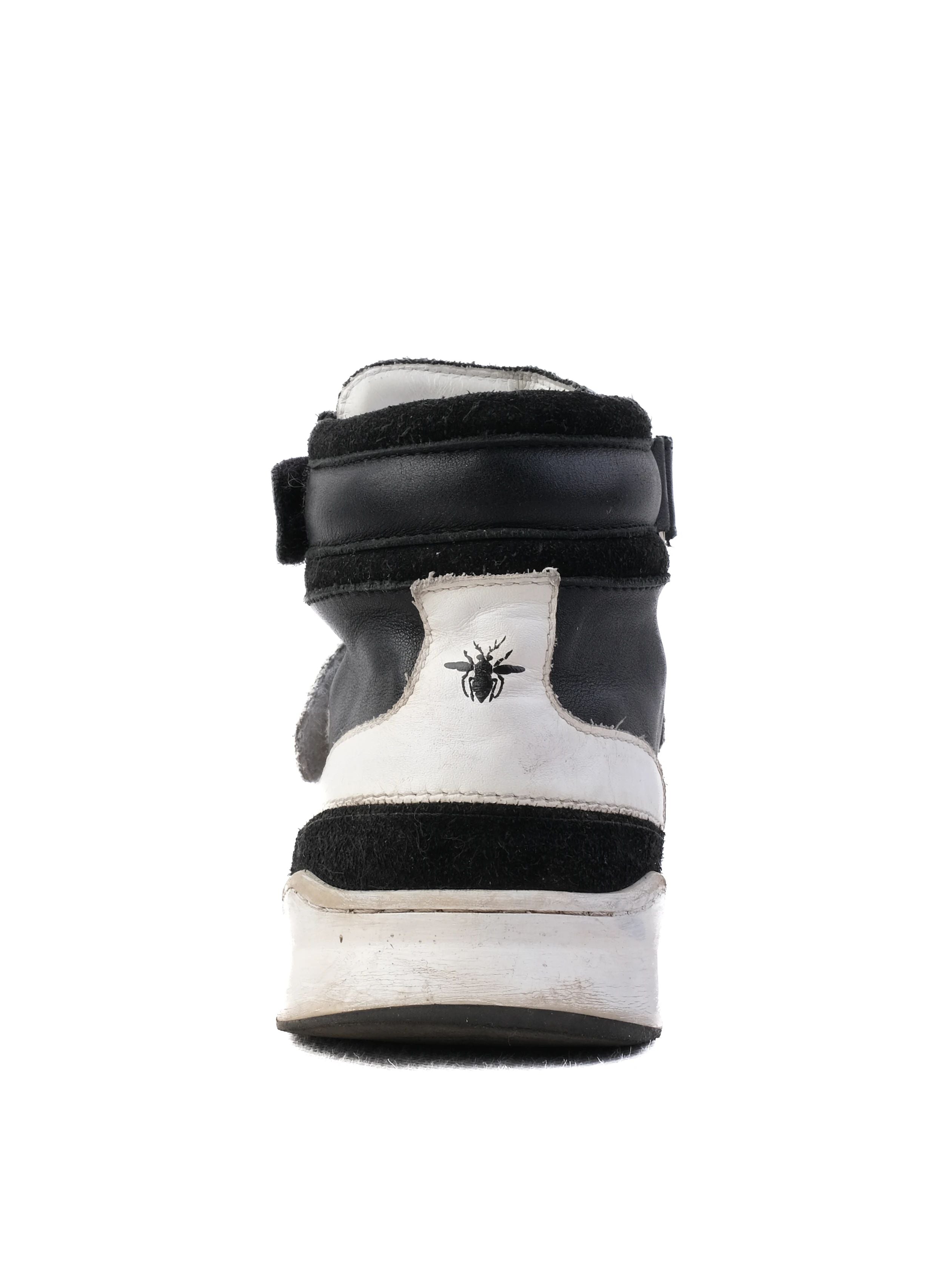 Excellent Dior Black Leather High-Top Sneakers Size 34 for Kids