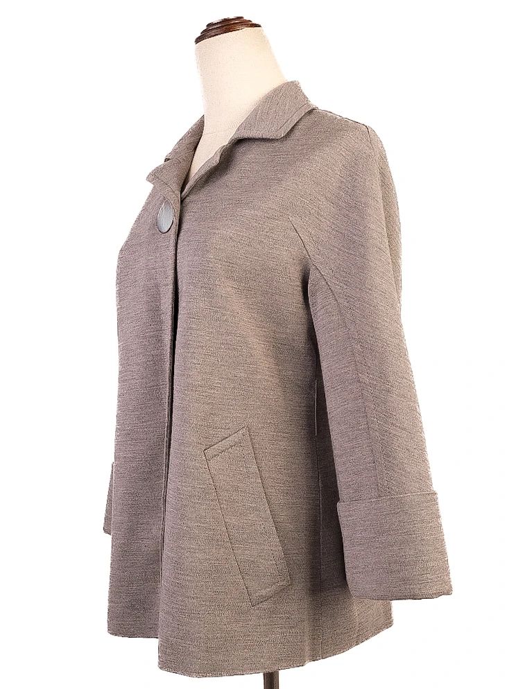 Excellent Moschino Gray Wool Jacket Size M with Wide Cuffs