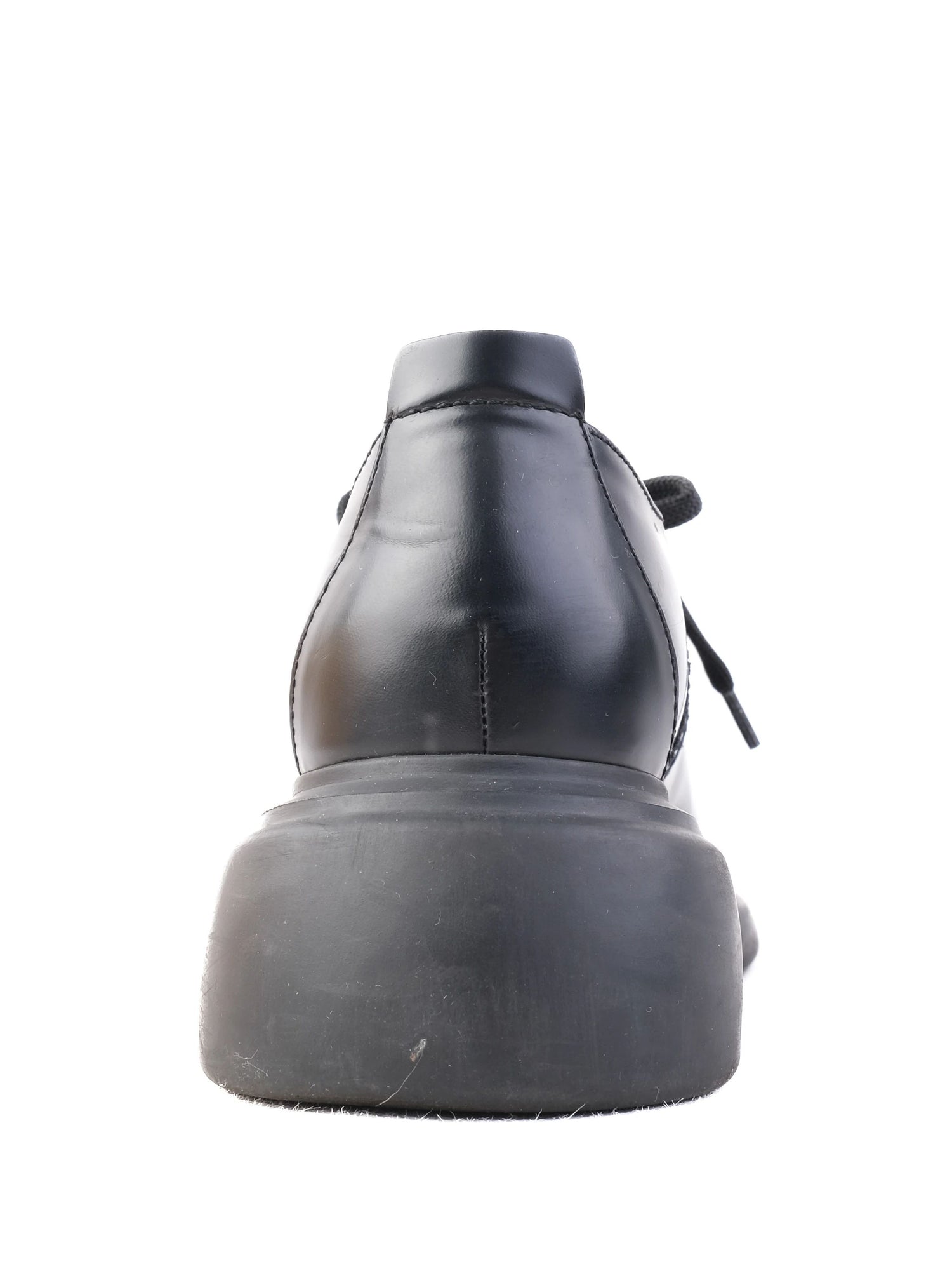 Excellent Emporio Armani Black Leather Shoes Women&