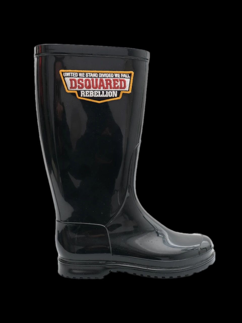 Perfect Dsquared2 Black Rubber Boots for Kids Size 37