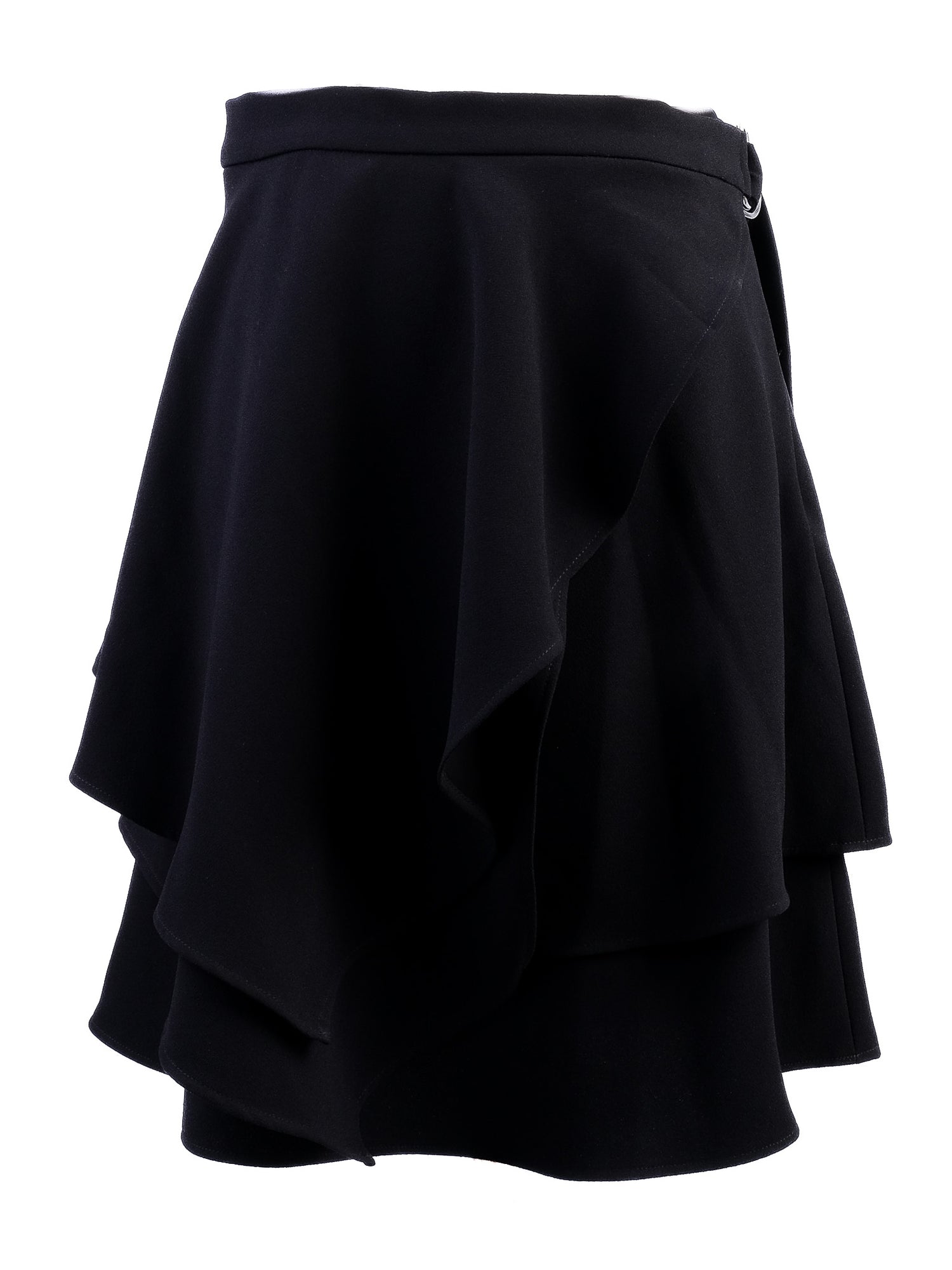 NEW Iro Black Layered Skirt Ruffled Design Size S