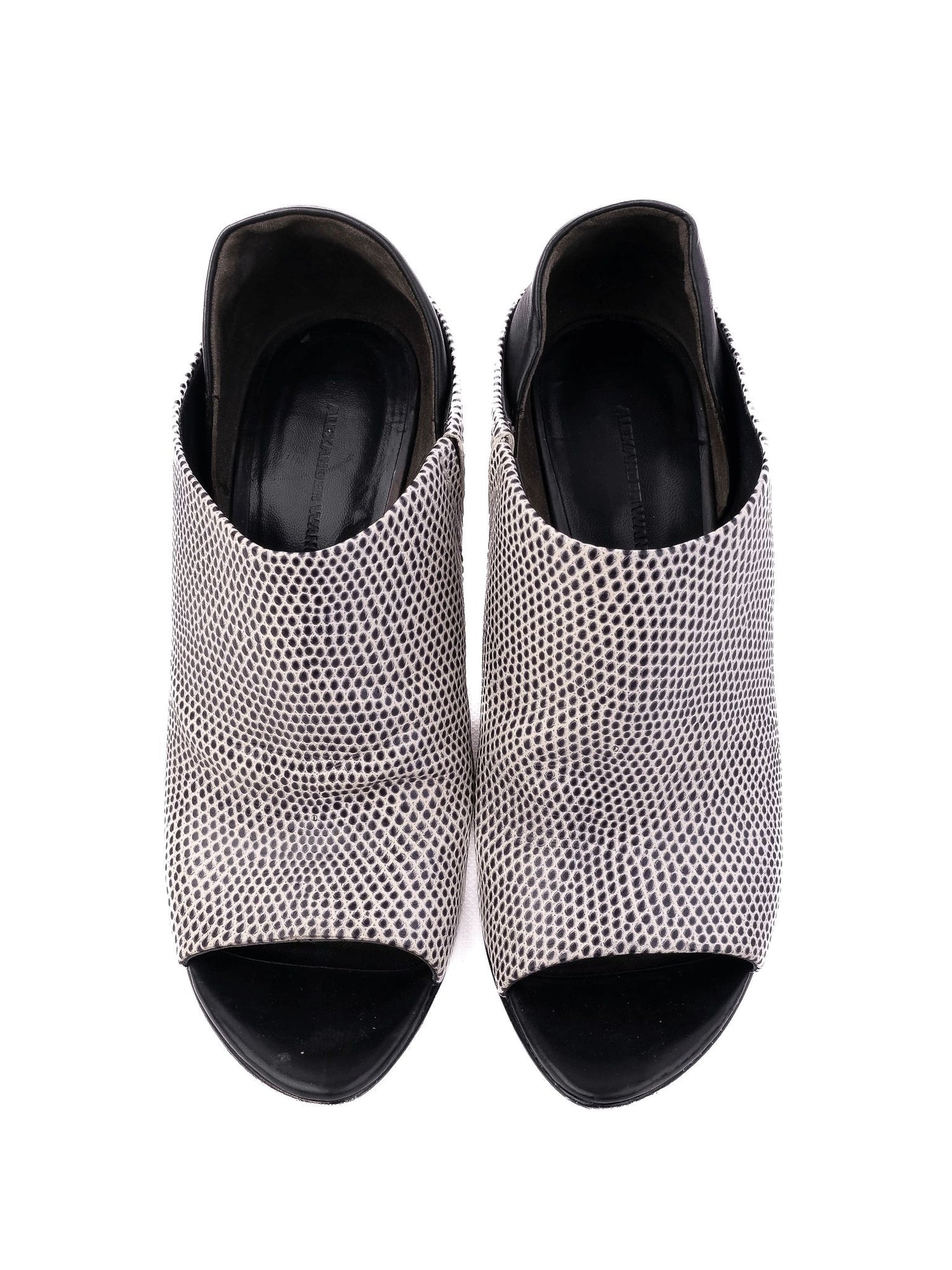 Good Alexander Wang White Leather Wedge Shoes Size 38