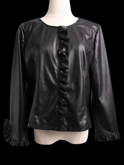 Excellent Liu Jo Black Leather Women&