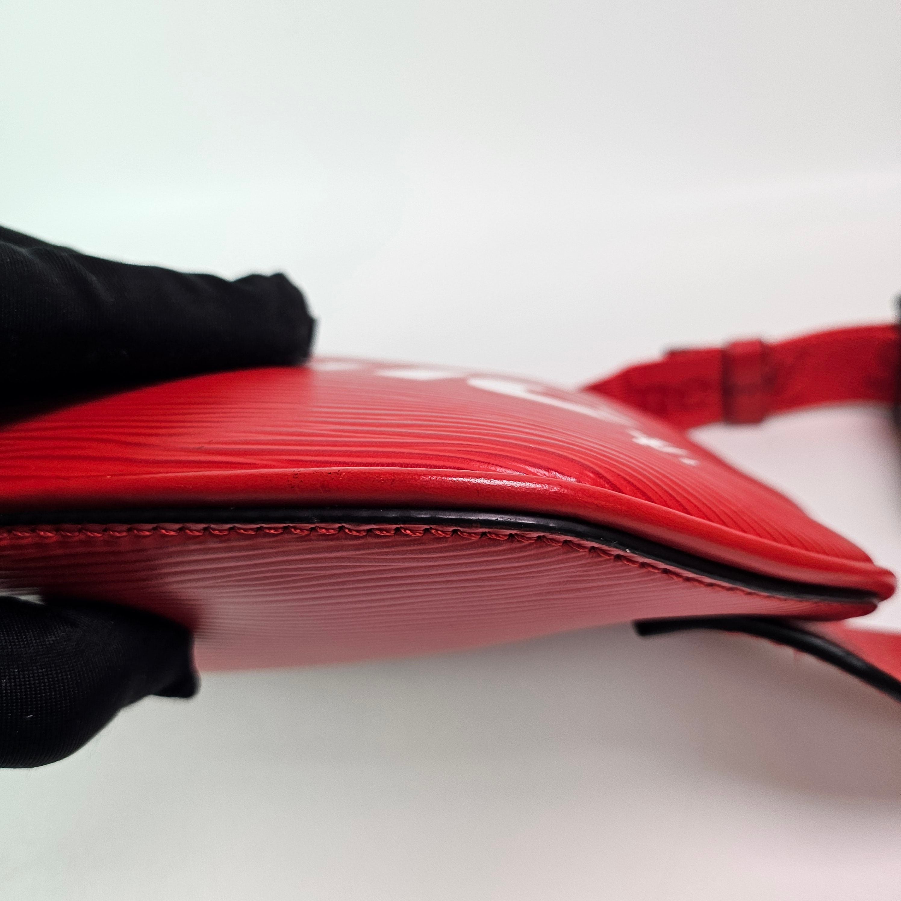 Louis Vuitton Supreme Red White Epi Bumbag
