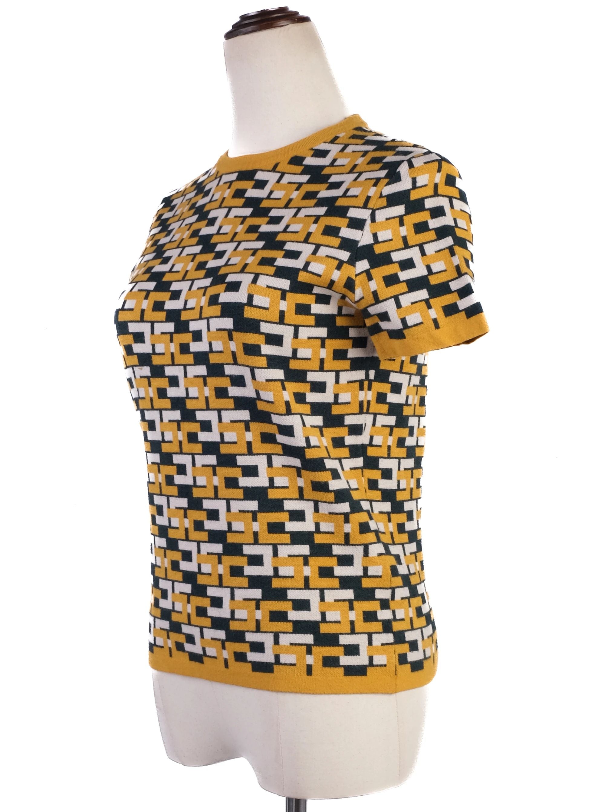 Excellent Elisabetta Franchi Short-Sleeve Sweater Size M Combined