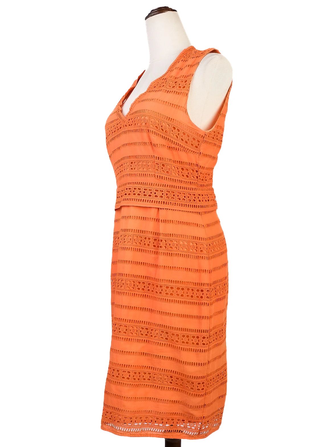 Excellent Weekend MaxMara Orange Cotton Dress Size M