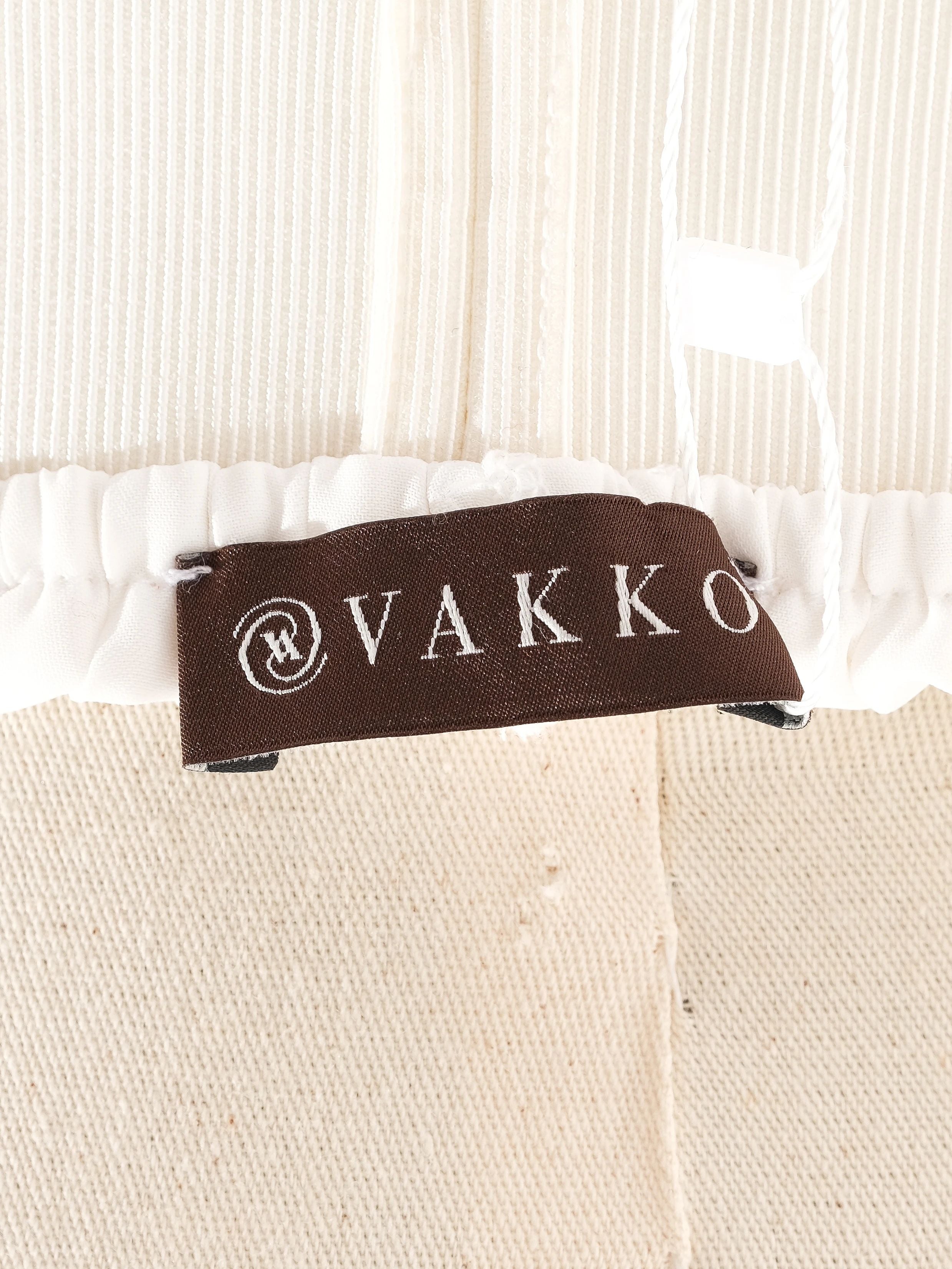 Excellent Vakko Pleated Skirt M Colorful Cityscape Design Polyester
