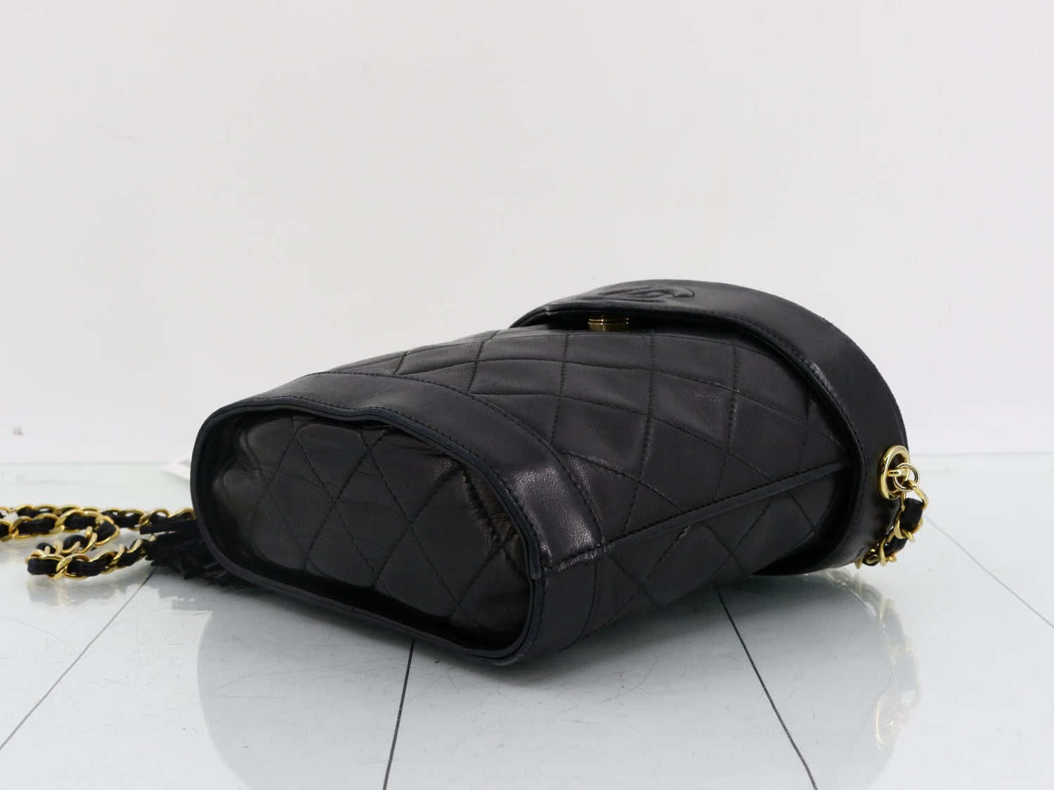 Chanel Tassle Vanity Case, Quilted Lambskin Leather