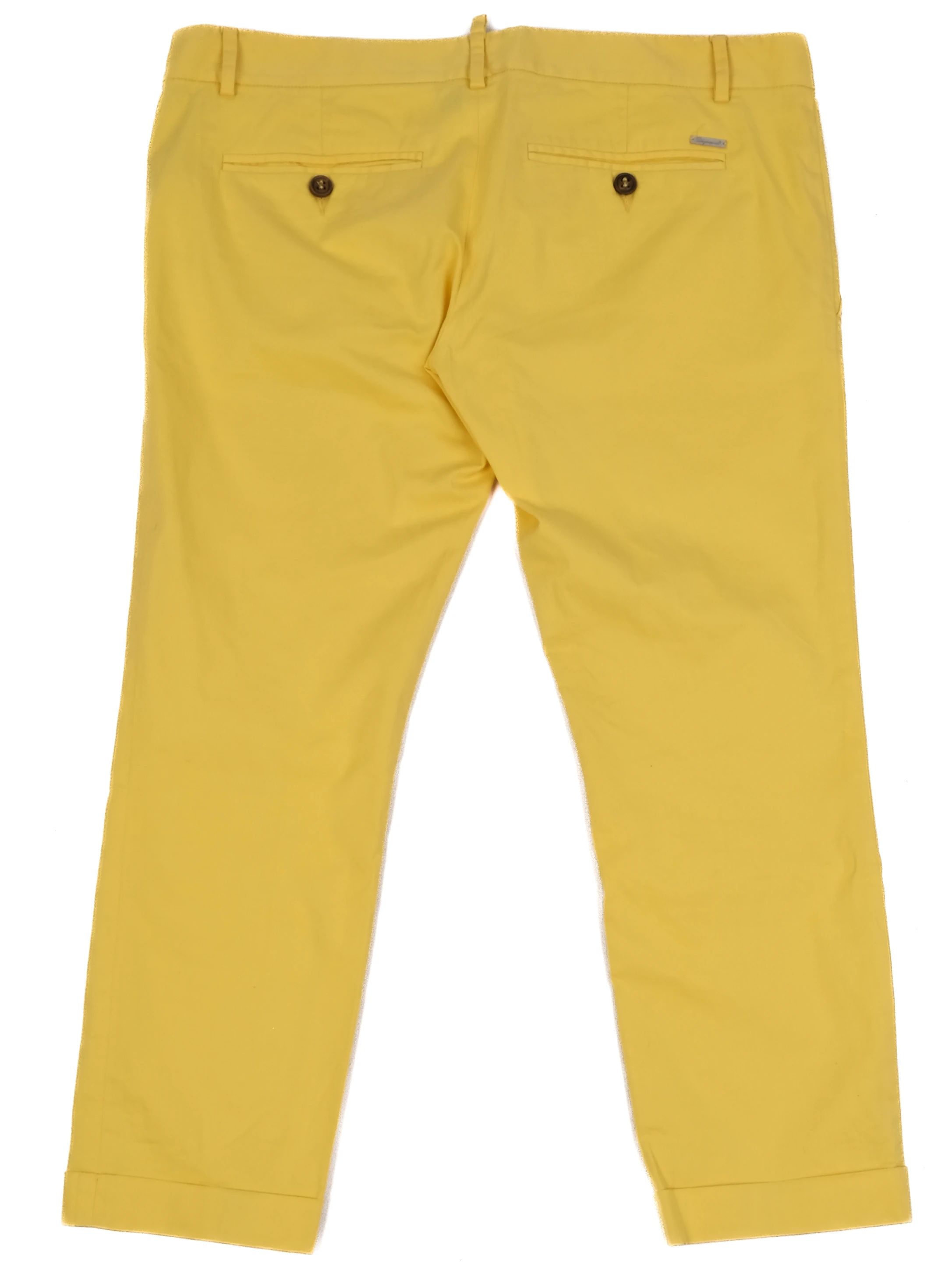 Excellent Dsquared2 Yellow Pants Size M Made in Italy