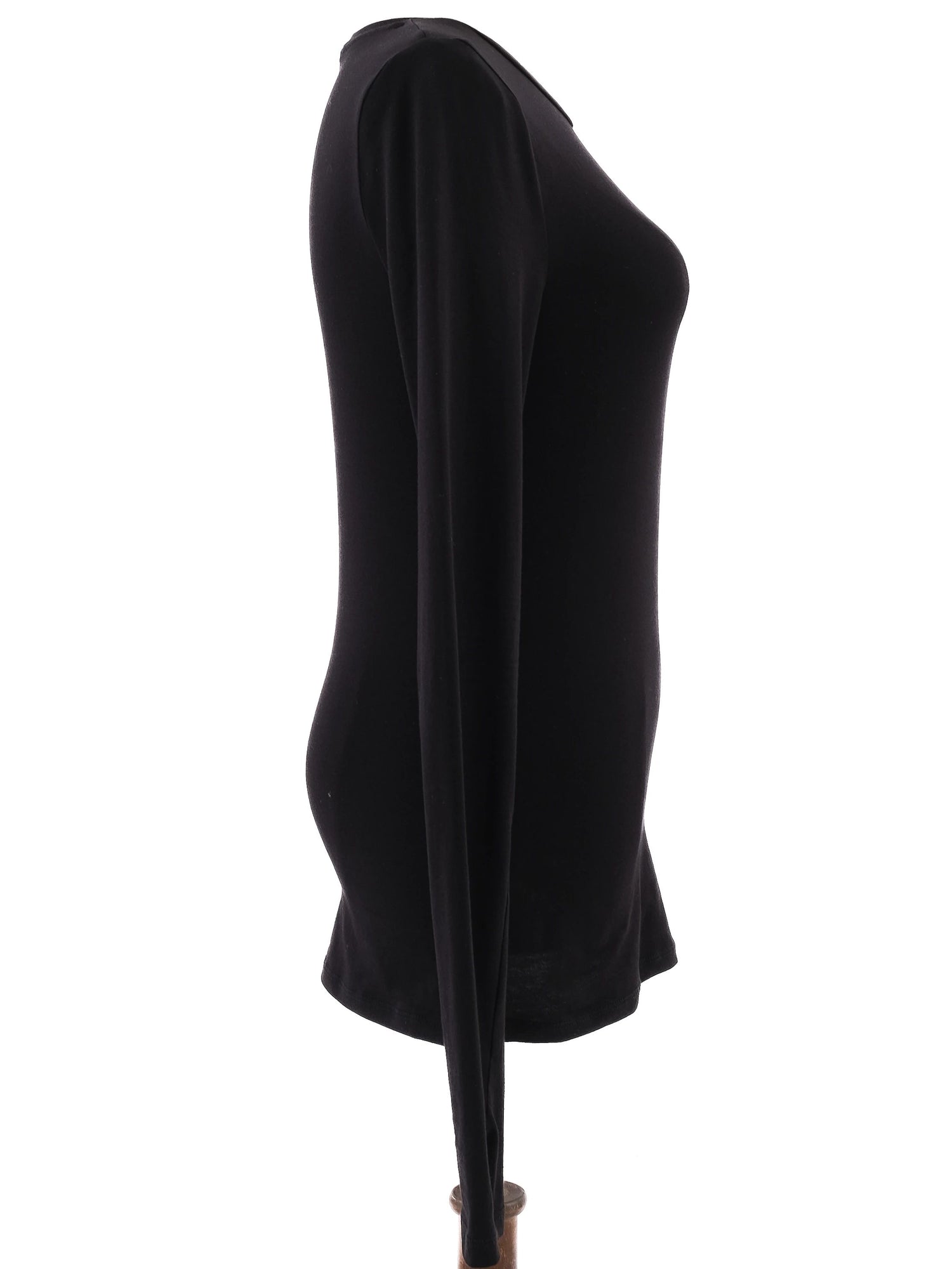 Excellent Cos Black Long Sleeve Shirt Size XS Elastane Women