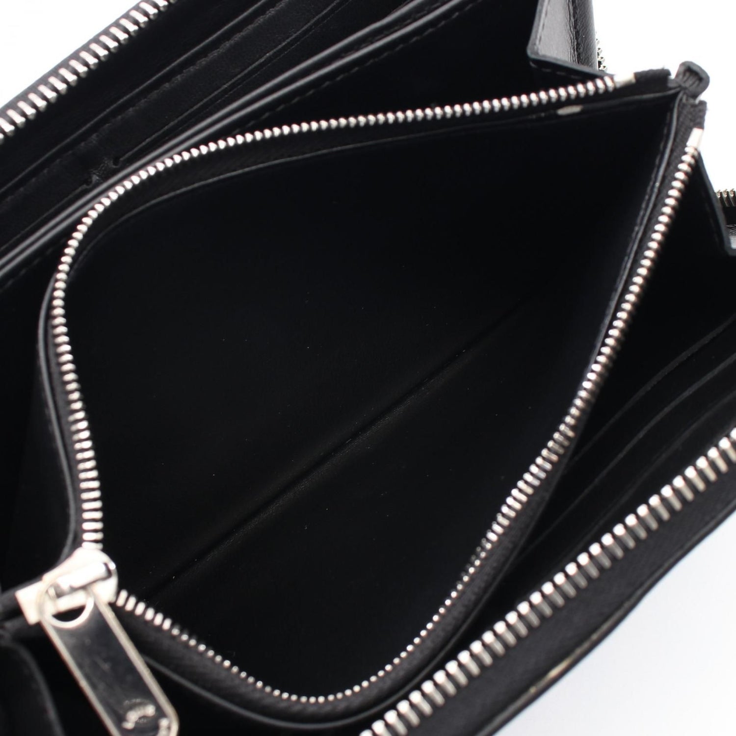Louis Vuitton Zippy Wallet Black Around Long Wallet M 61867