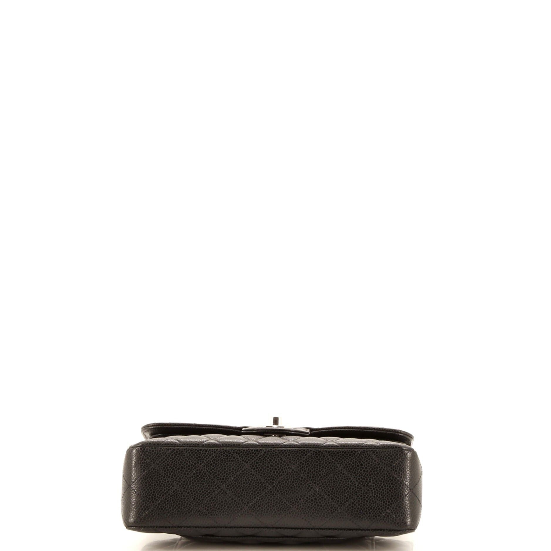 Chanel Classic Double Flap Bag Quilted Caviar Small