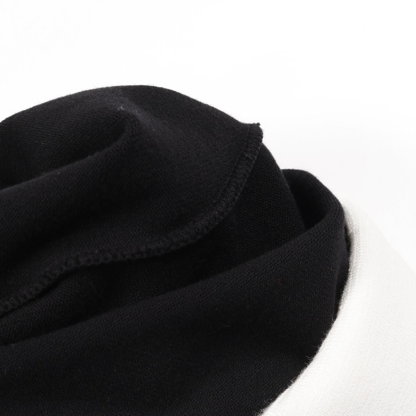 Chanel Black White Coco Mark Button Dress Cotton Rayon P 43423k 04436