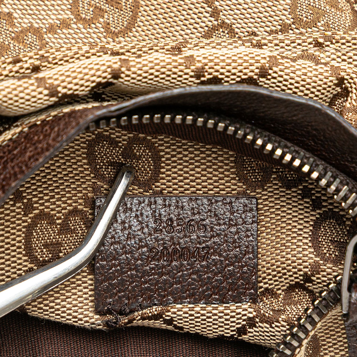 Gucci GG Canvas Web Double Pocket Belt Bag Brown