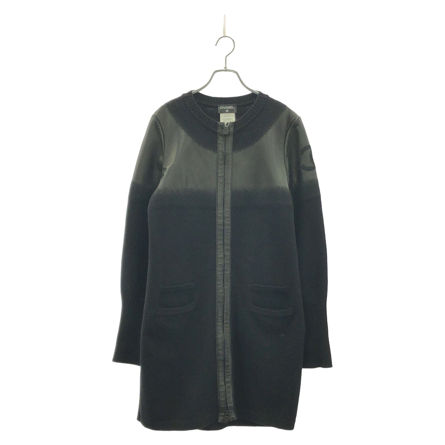 Chanel Black Long Cardigan Wool P 44562w 05188
