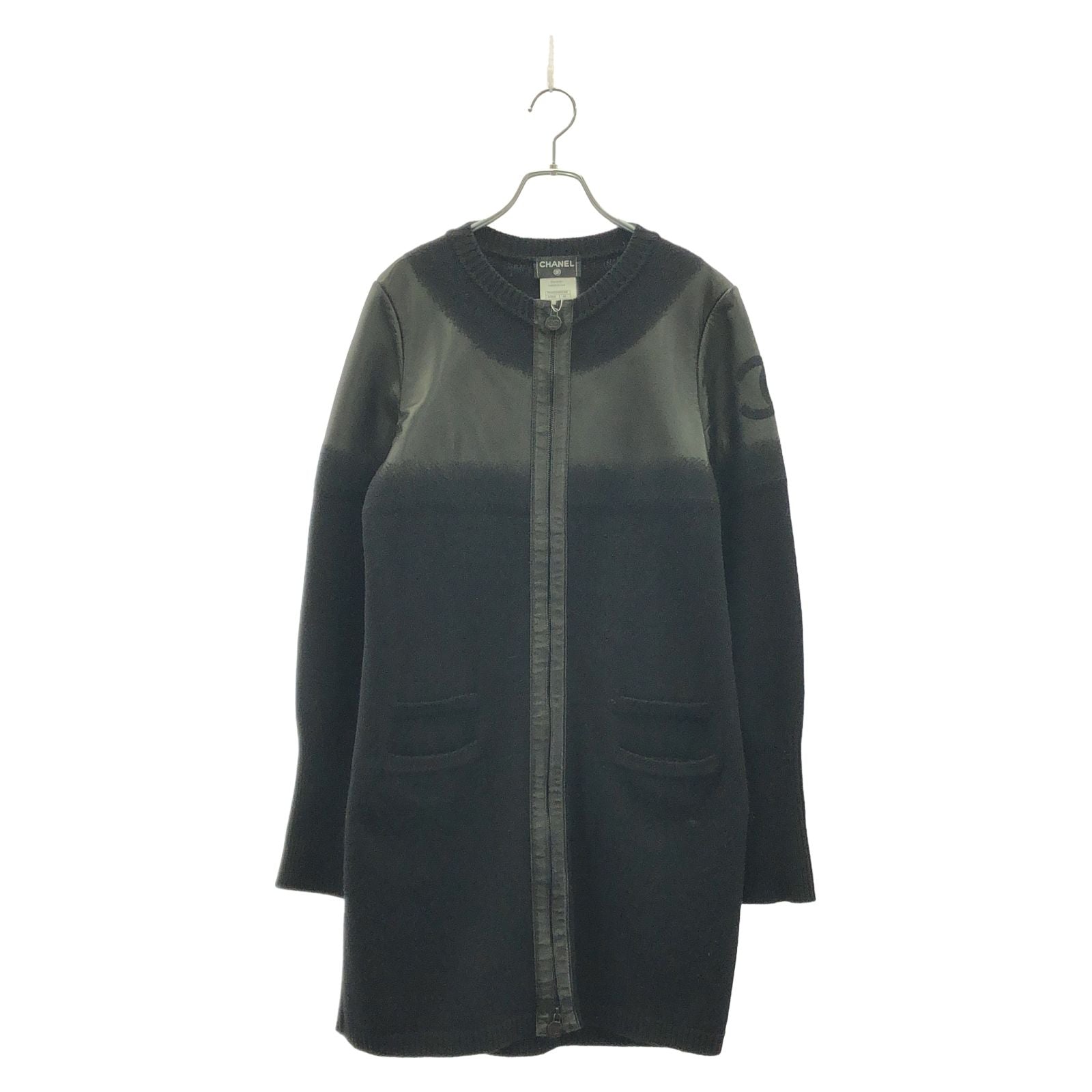 Chanel Black Long Cardigan Wool P 44562w 05188