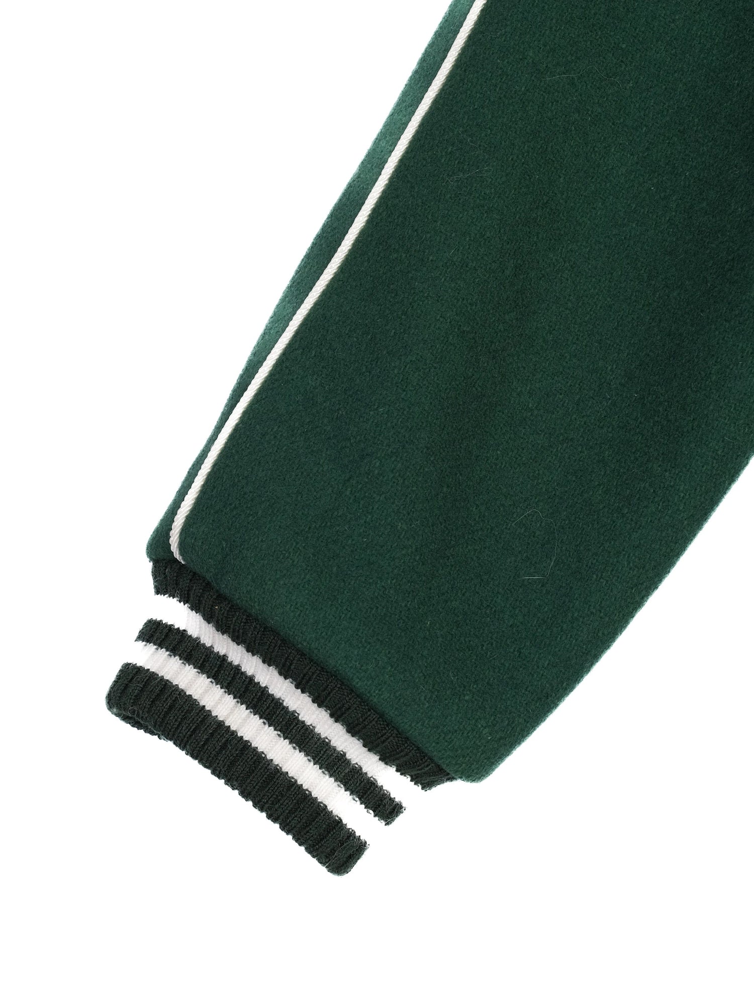 Excellent Bonpoint Varsity Jacket Green Cotton Size 8 For Kids
