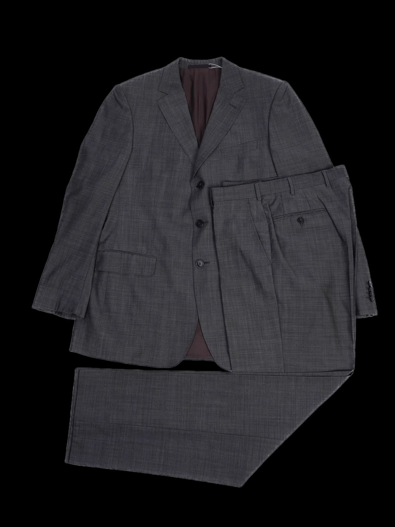 Excellent Ermenegildo Zegna Gray Wool Suit XL