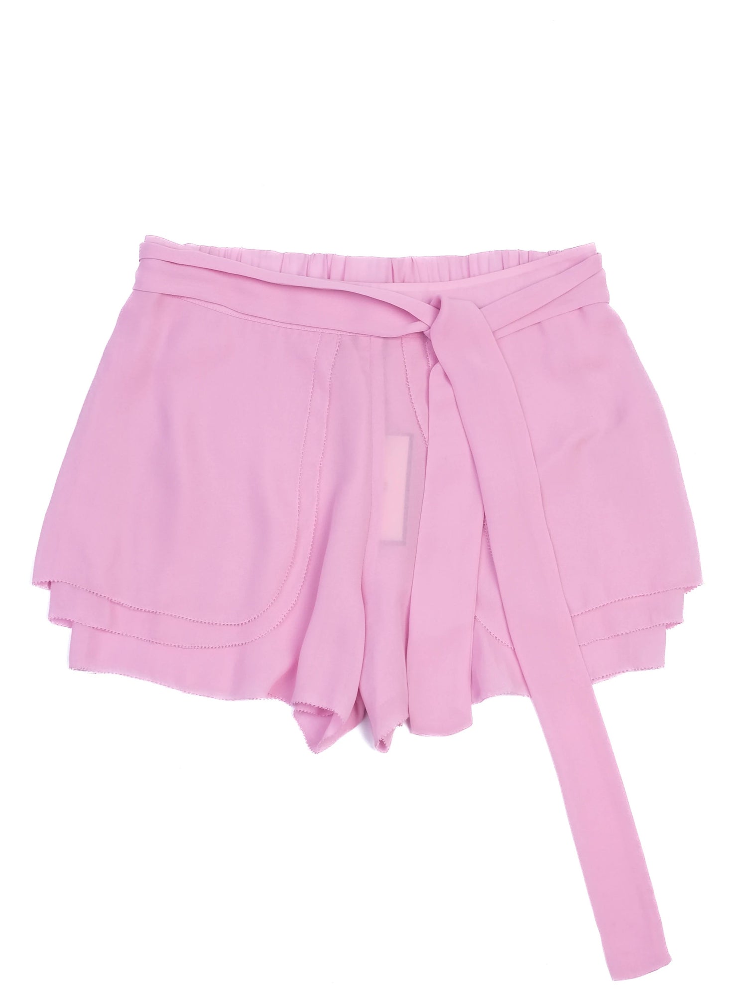 NEW By Malene Birger Pink Polyester Shorts with Tie Belt Size XS