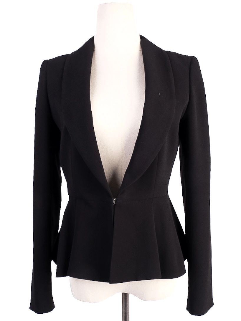 Excellent Marella Black Blazer Size M Triacetate Women