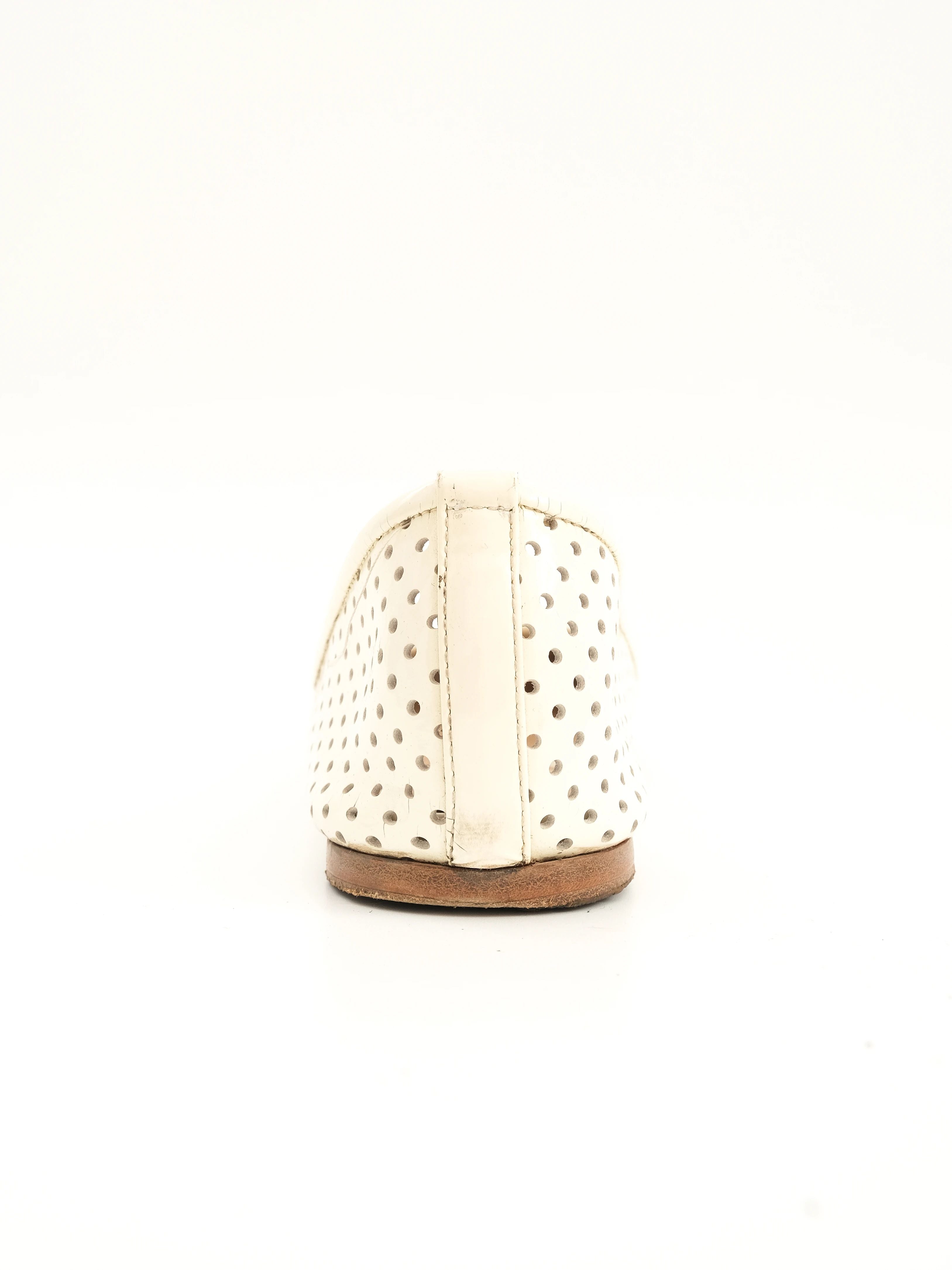 Good Jil Sander White Leather Flat Shoes Size 39 Women&
