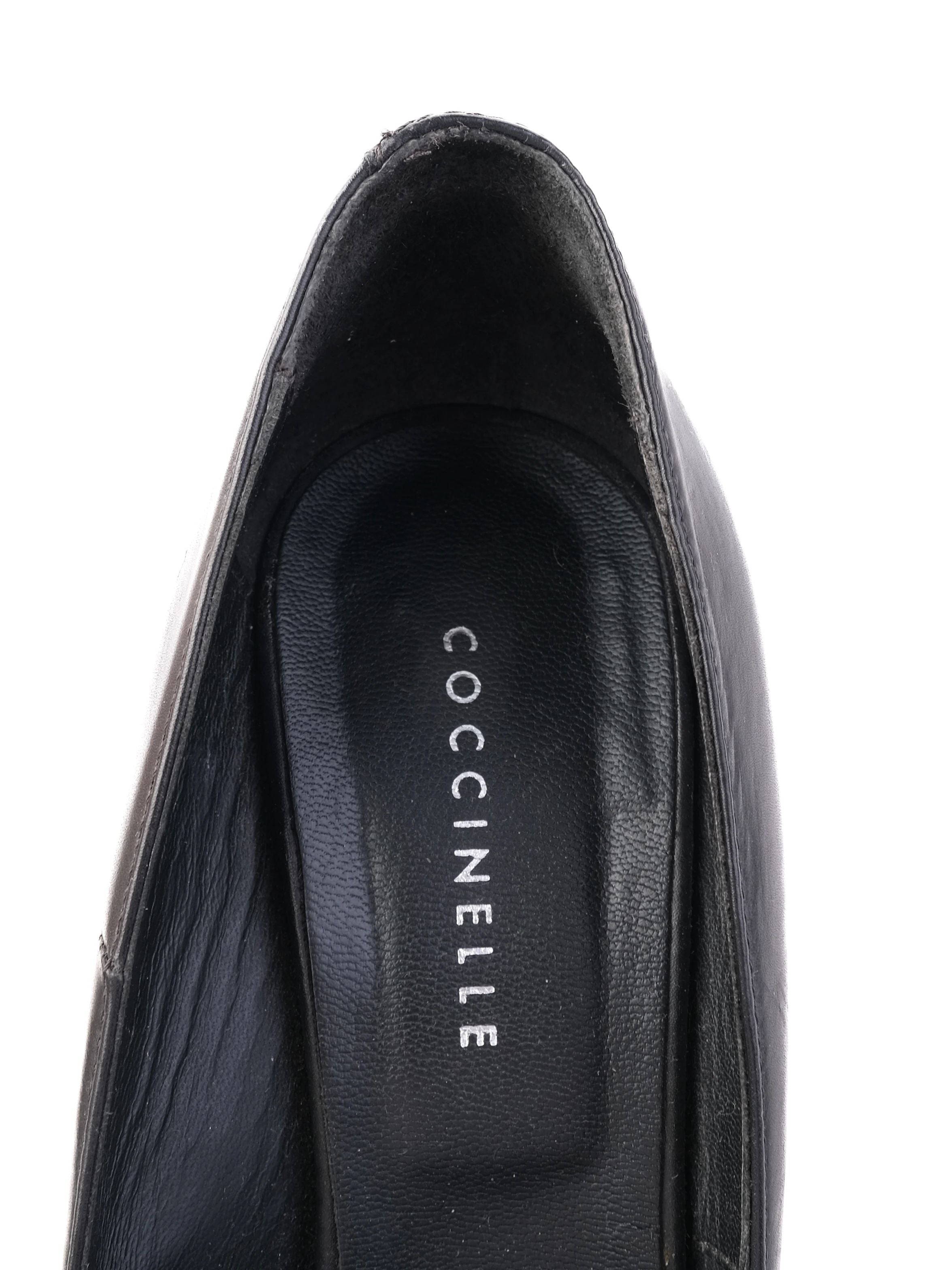 Coccinelle Black Leather High Heeled Pumps Excellent Condition