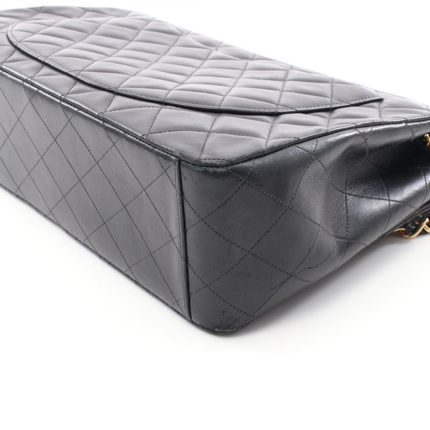 Chanel Maxi XL Turnlock Half Flap, Lambskin Quilted