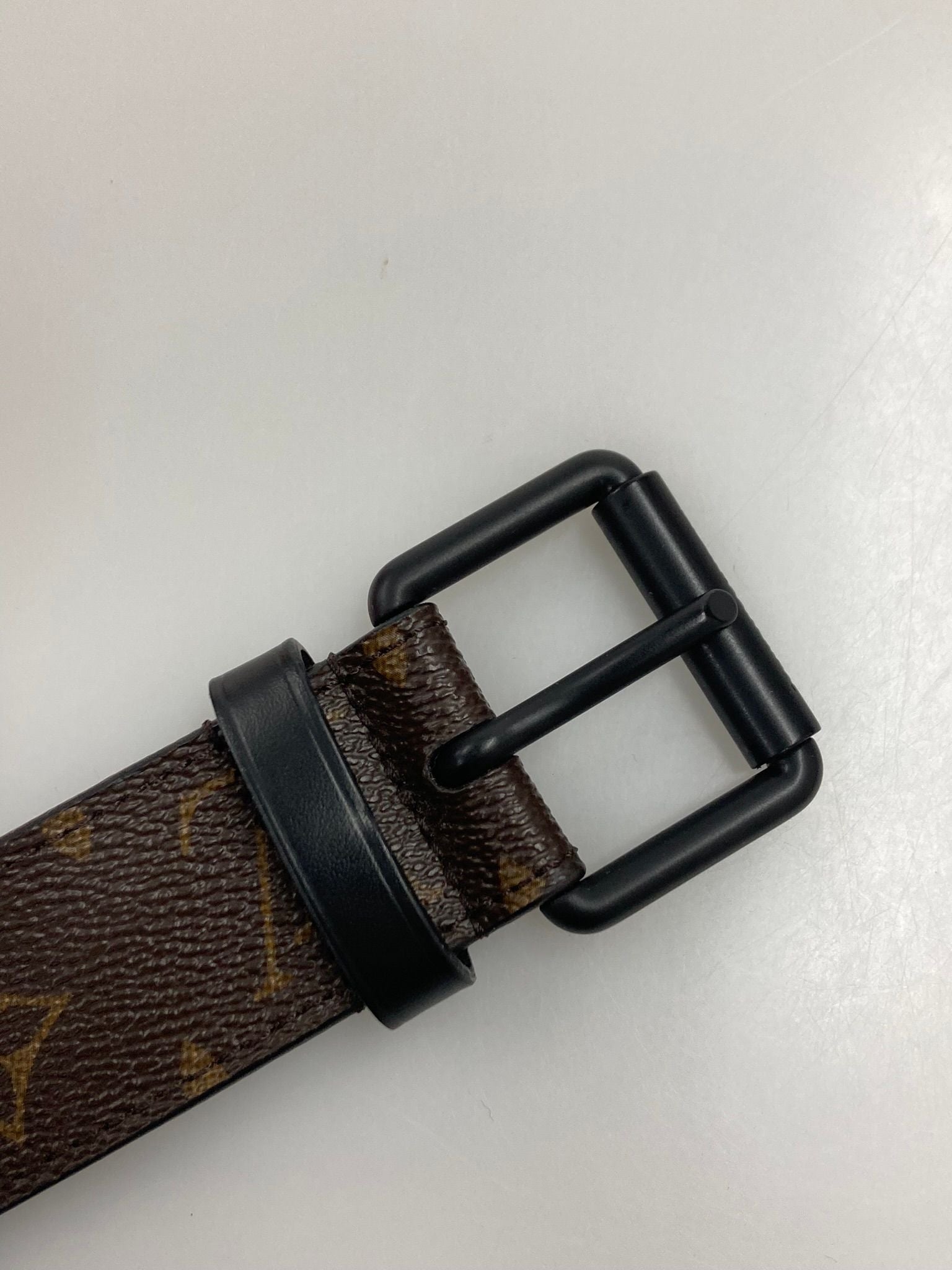 Louis Vuitton Belt Wide 90 ,Monogram Macassar