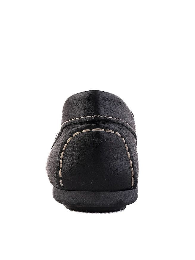 Excellent Gianfranco Ferr� Black Leather Loafers for Kids Size 31
