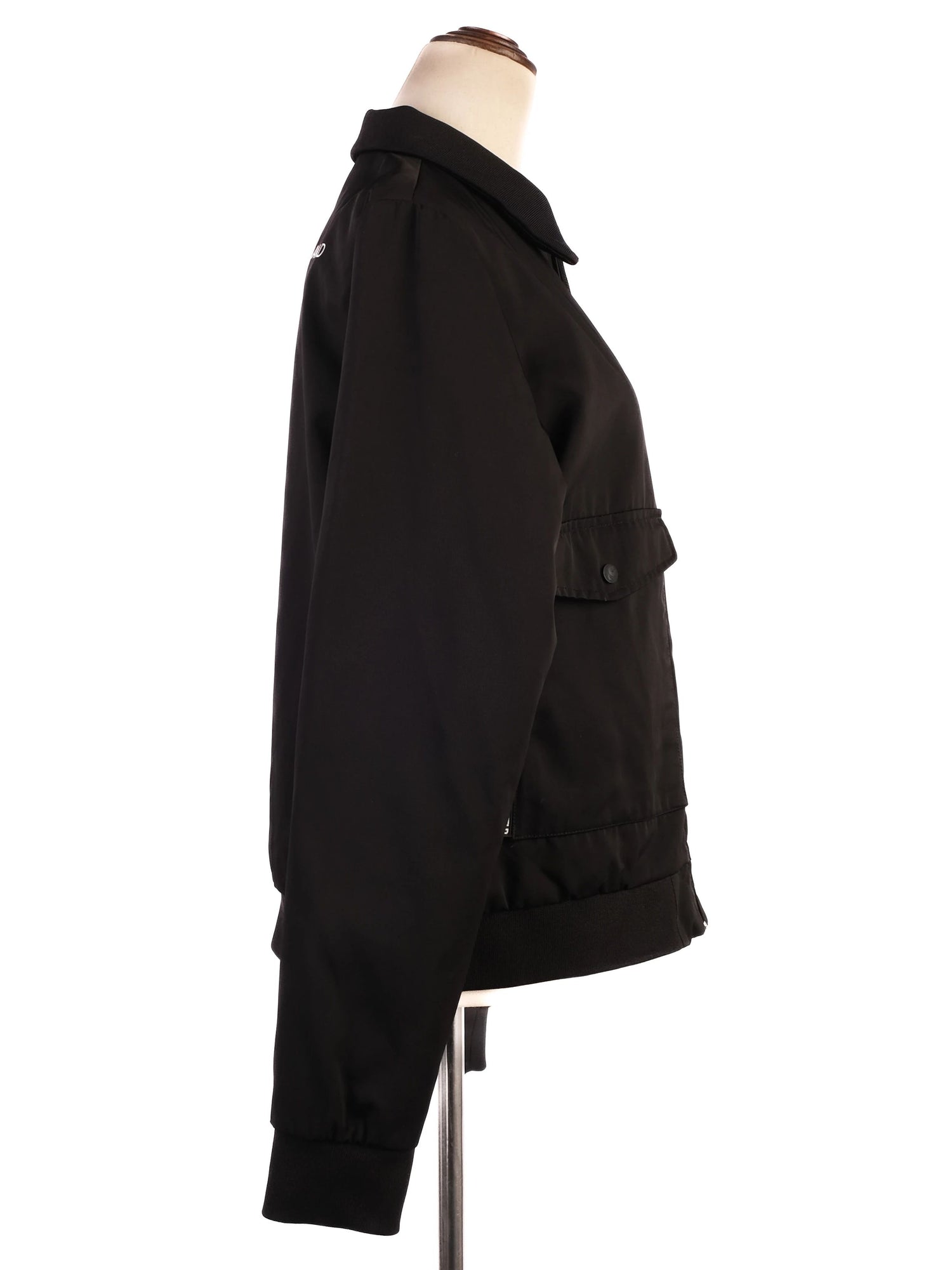 Excellent Karl Lagerfeld Black Jacket Size 15 Polyester Women&