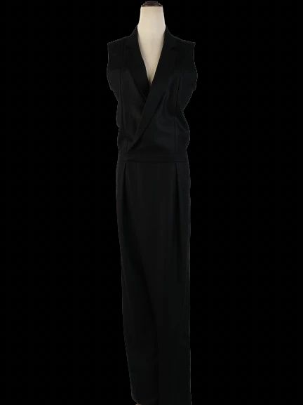 Excellent J Brand Black Sleeveless Jumpsuit Size M Triacetate