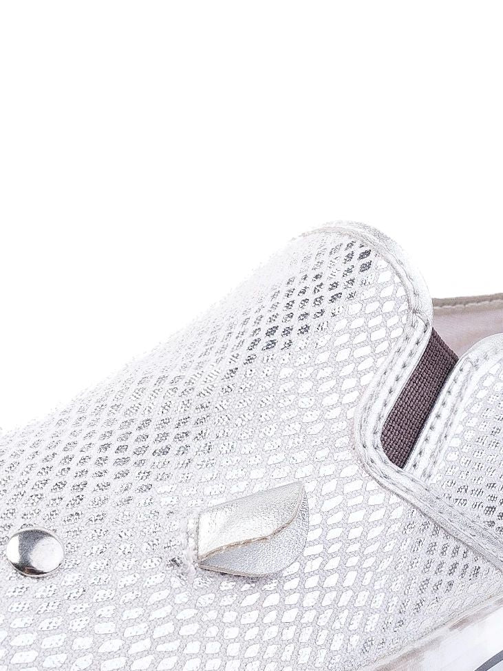 Excellent Marc Jacobs Gray Fabric Slip-On Sneakers Size 36 LMJ