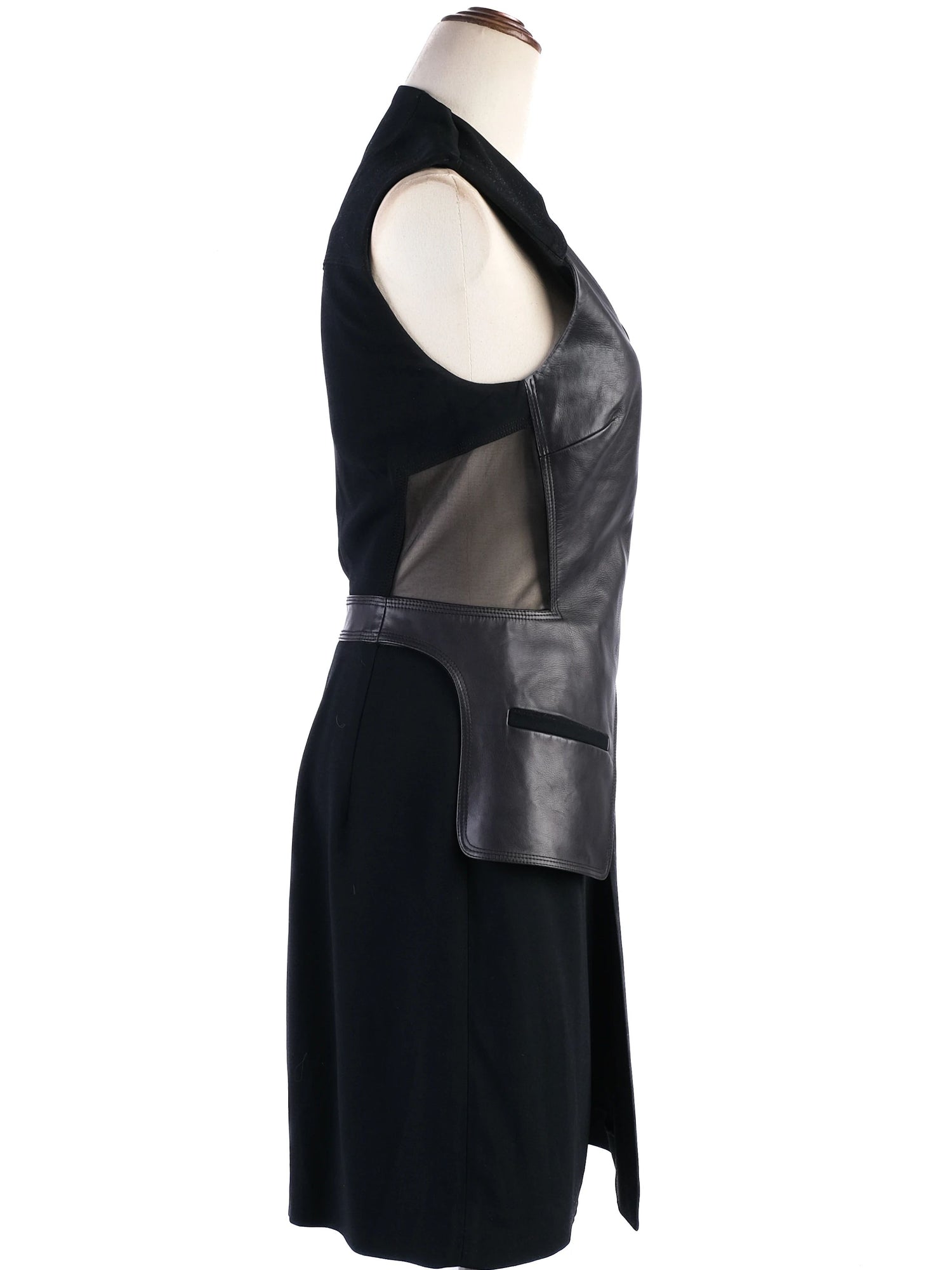 Excellent Alexander Wang Black Asymmetrical Dress Size M Viscose