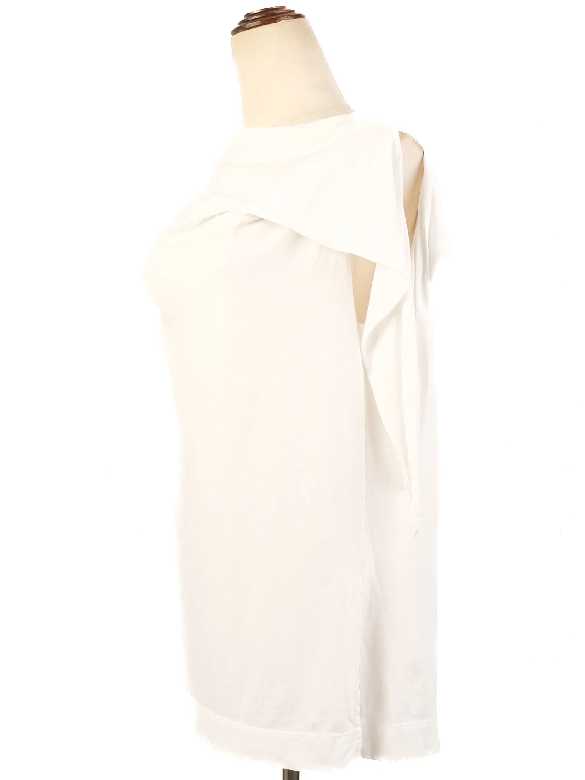 Excellent Dries Van Noten White Sleeveless Blouse Size L