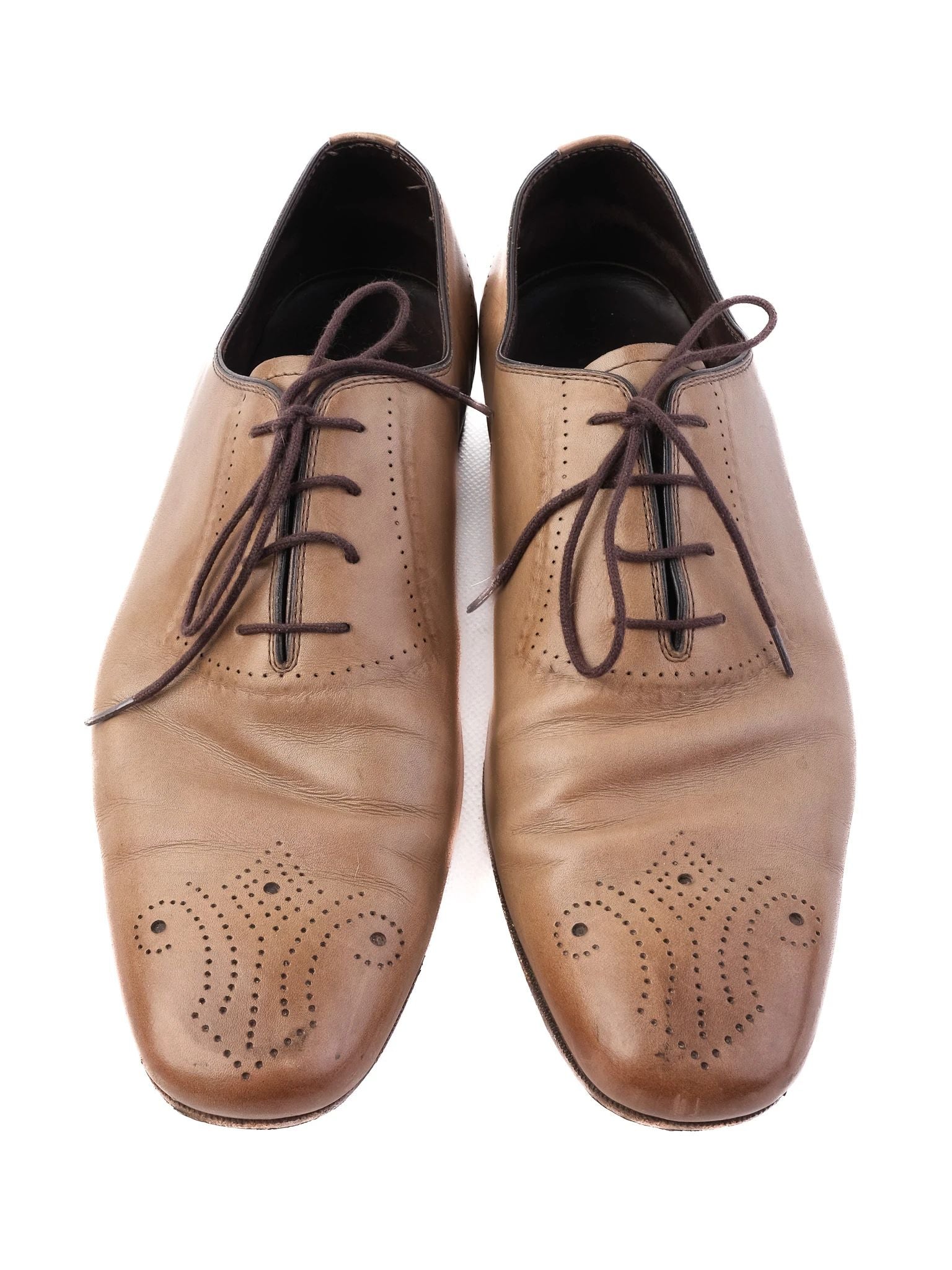 Good Bottega Veneta Green Leather Oxford Shoes Size 42