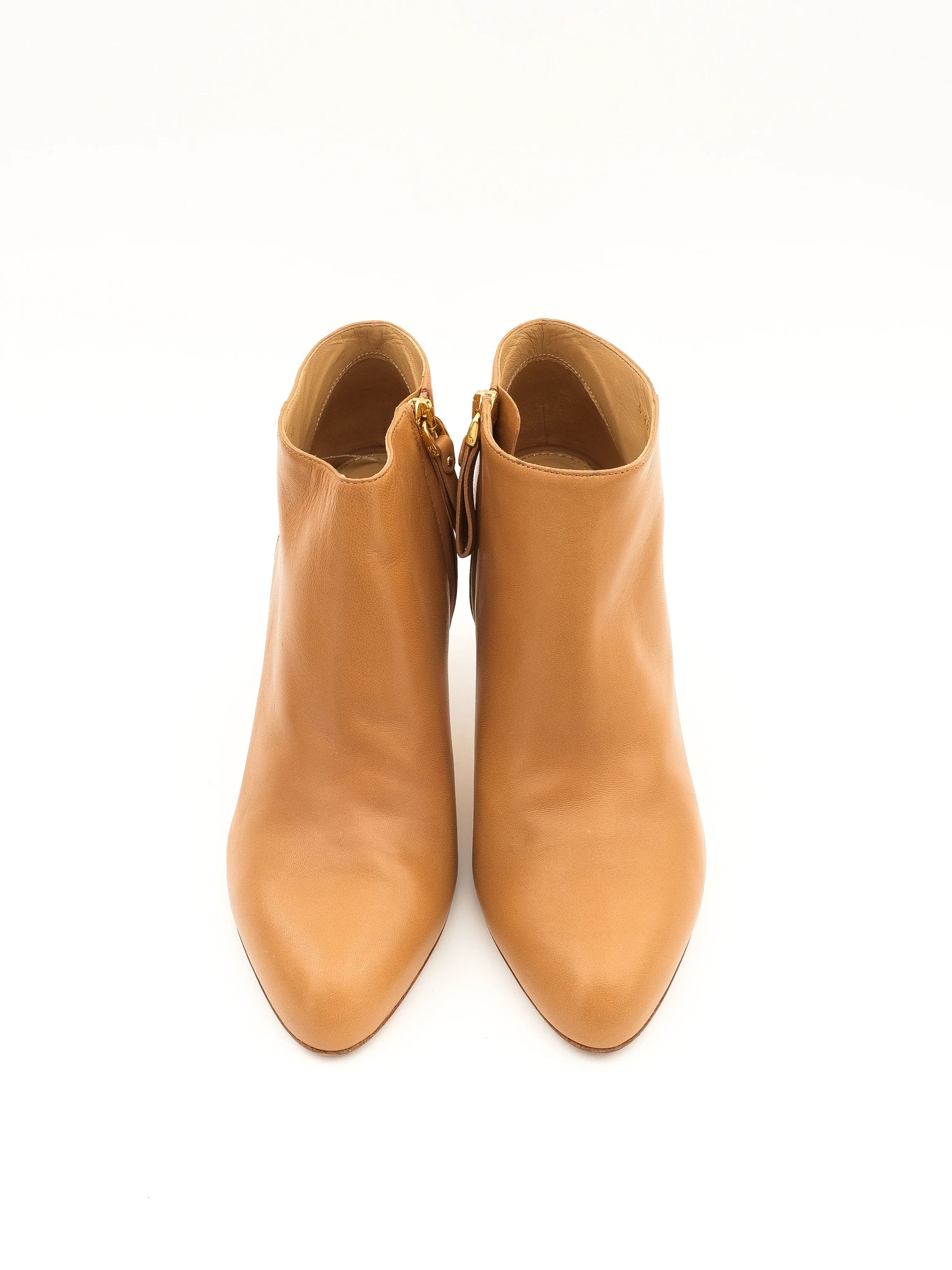 Excellent Sergio Rossi Yellow Leather High-Heeled Ankle Boots Size 39