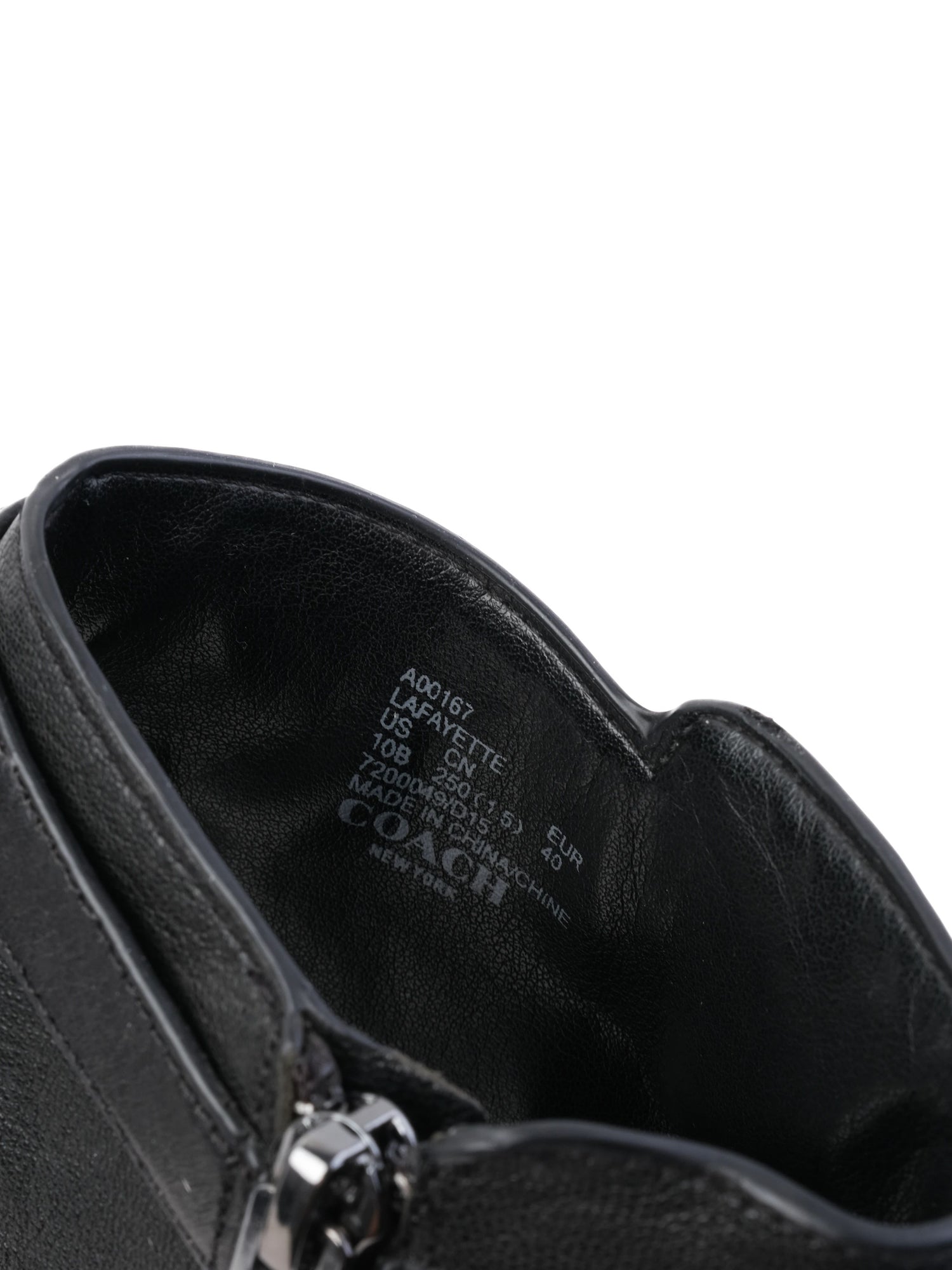 Excellent Coach Black Leather Chunky Heeled Peep Toe Shoes Size 40